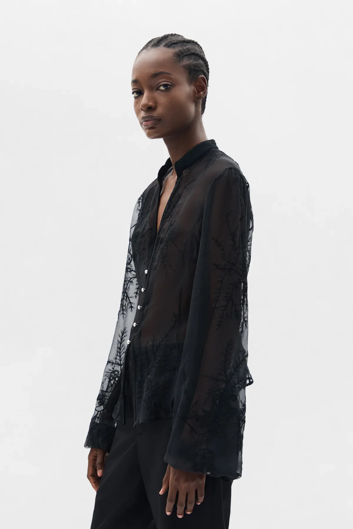 ANN DEMEULEMEESTER - Women Rhea Open Front Shirt - Image 2
