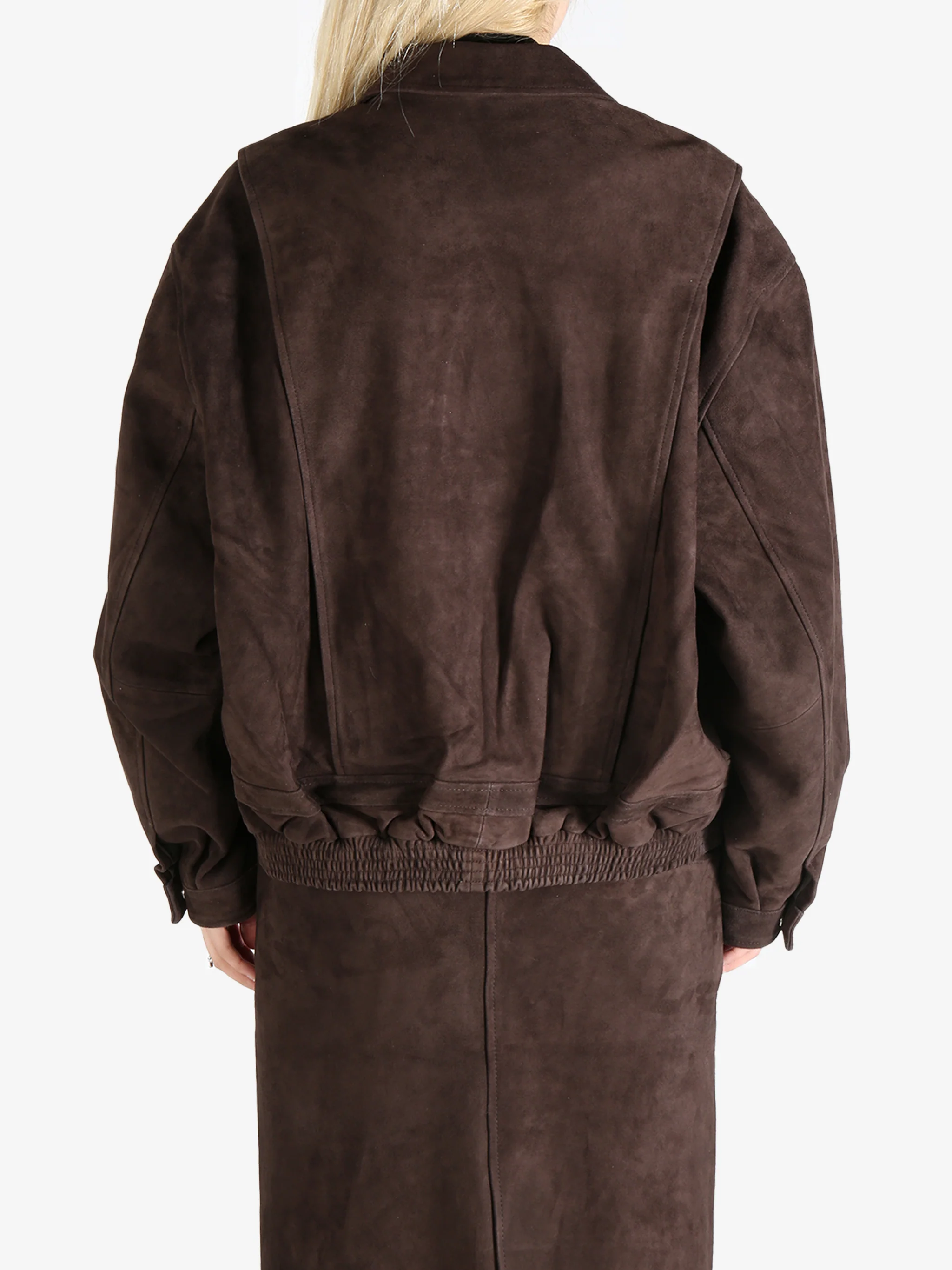 ATELIER NEW YORK - Unisex Suede Leather Blouson Jacket - Image 3