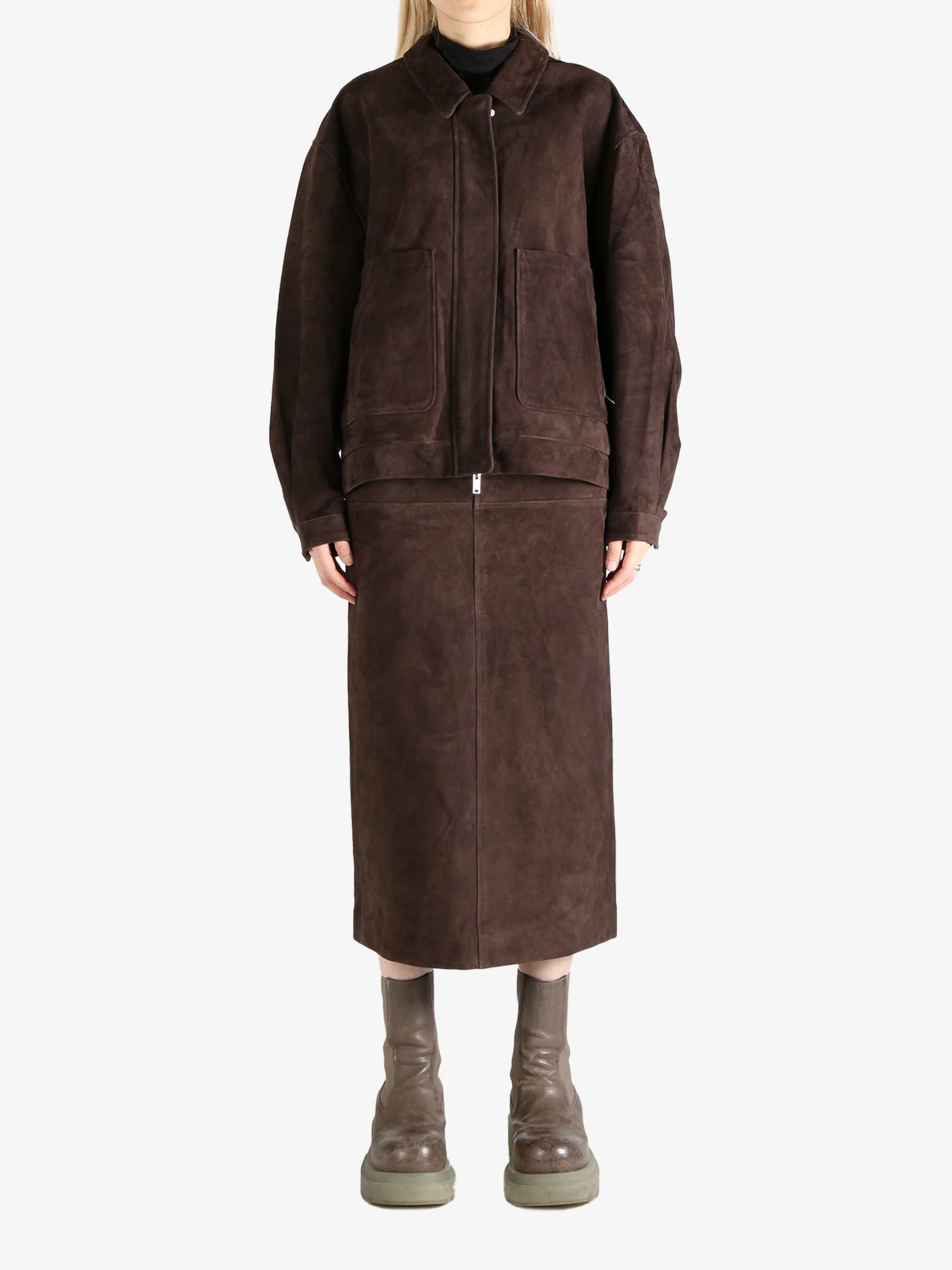ATELIER NEW YORK - Unisex Suede Leather Blouson Jacket - Image 4