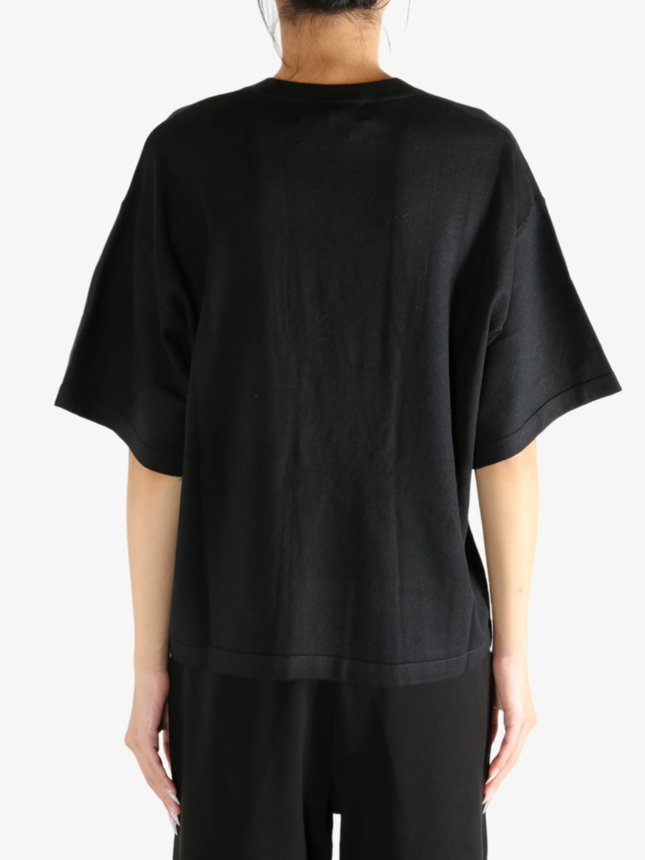 ATELIER NEW YORK  - Women Silk Cashmere Oversized Tee - Image 3
