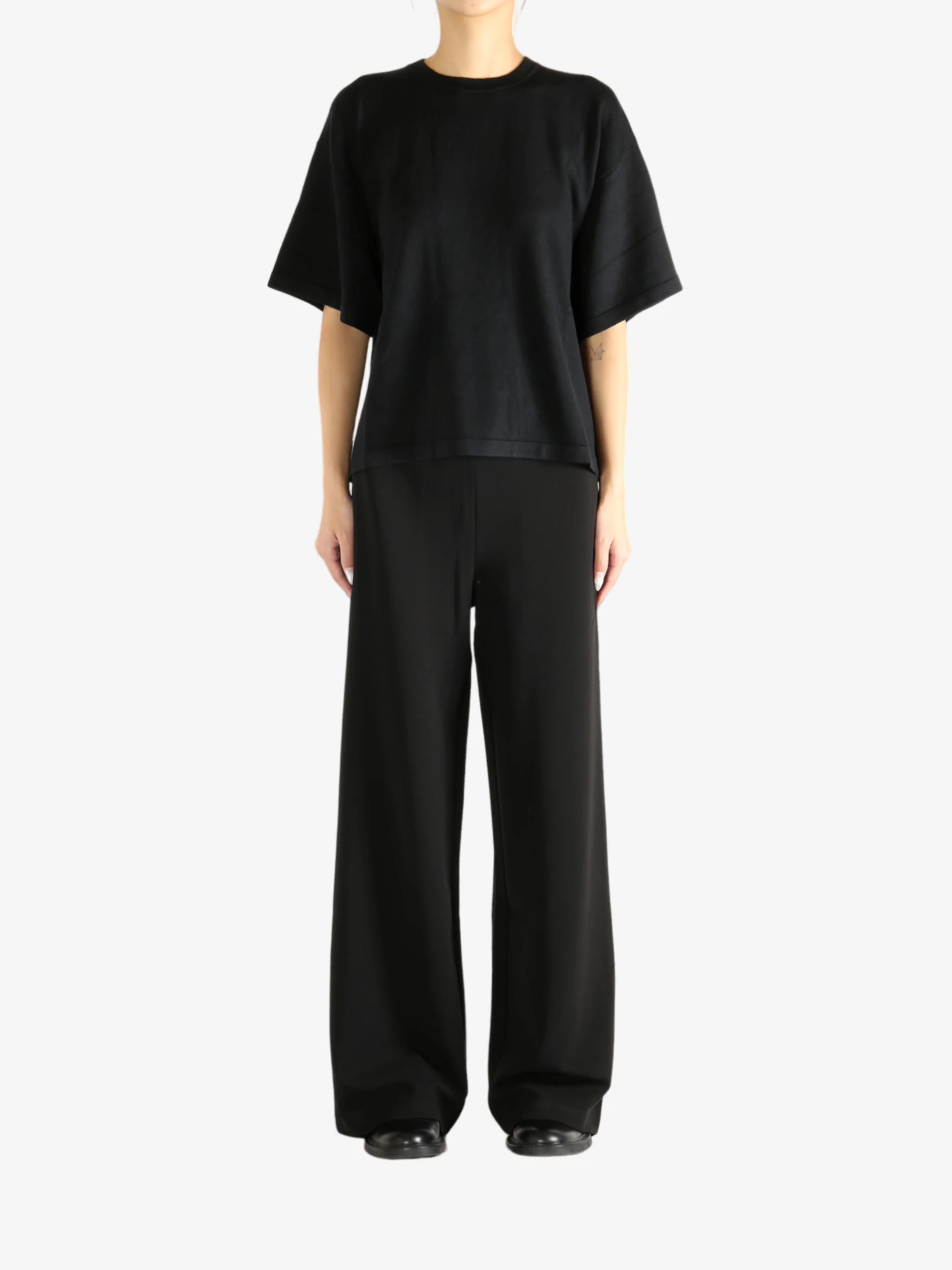 ATELIER NEW YORK  - Women Silk Cashmere Oversized Tee - Image 4