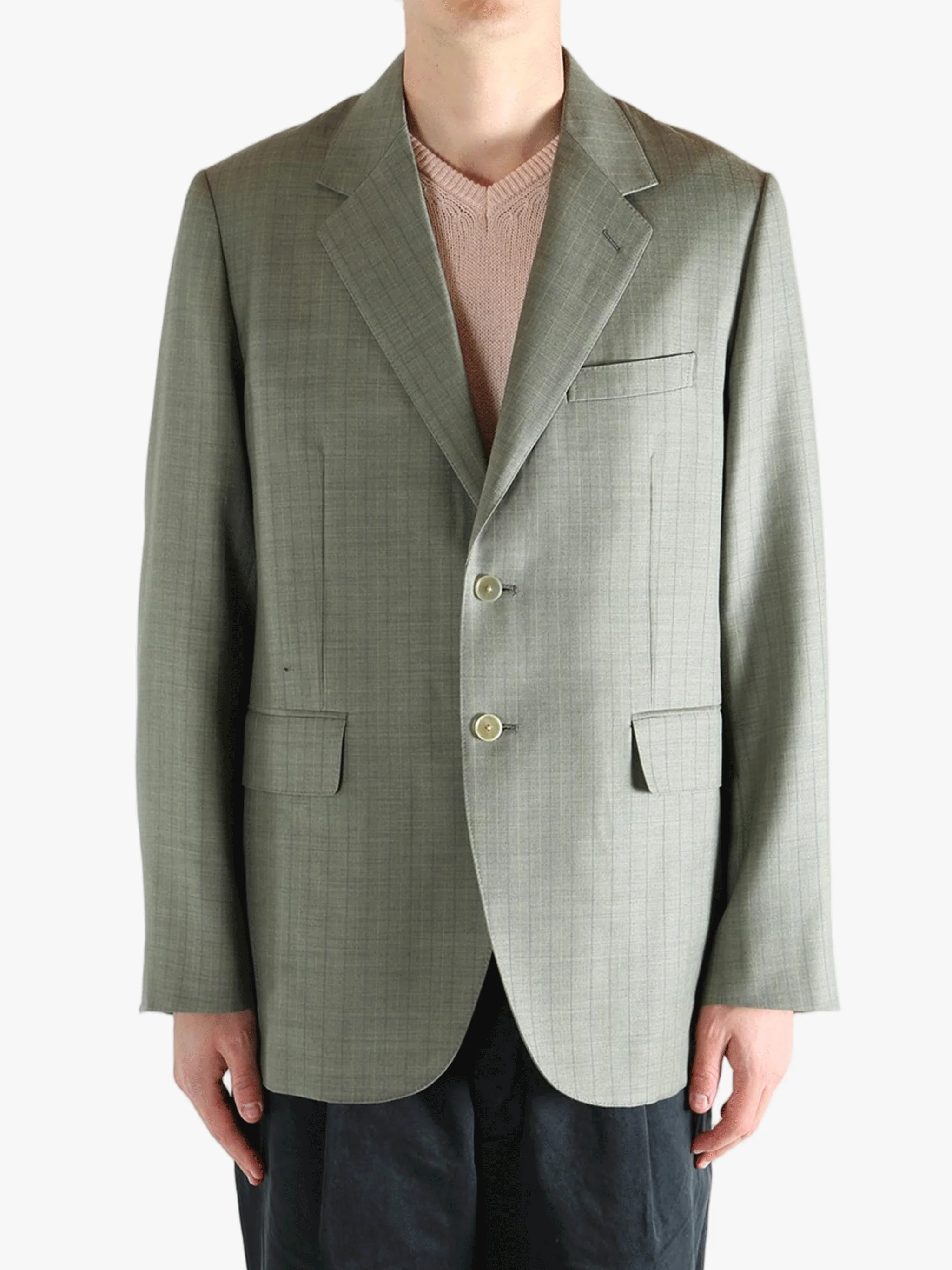 AURALEE - Men Bluefaced Wool Jacket