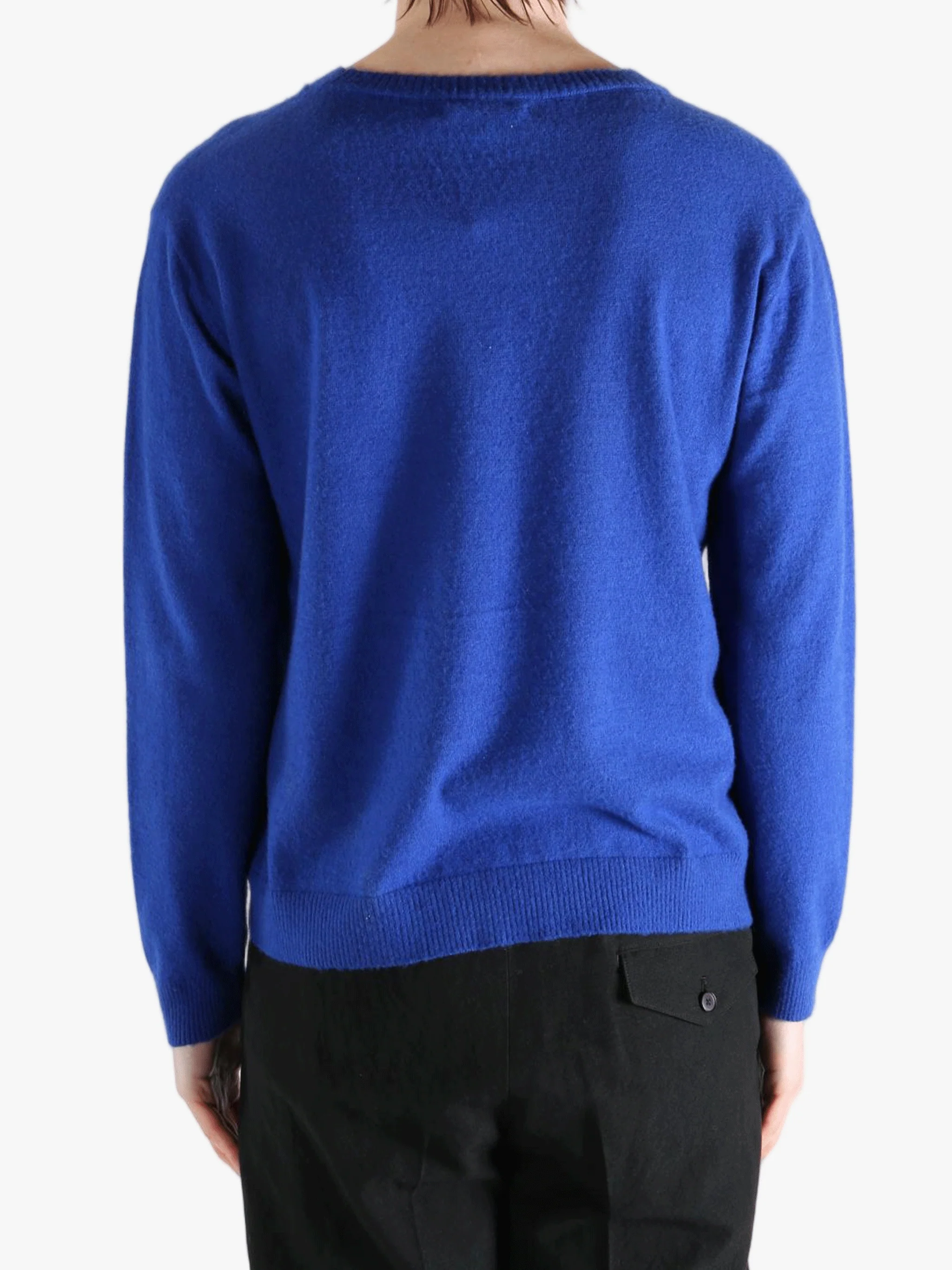AURALEE - Men Brushed Cashmere Cotton P/O Knit - Image 3