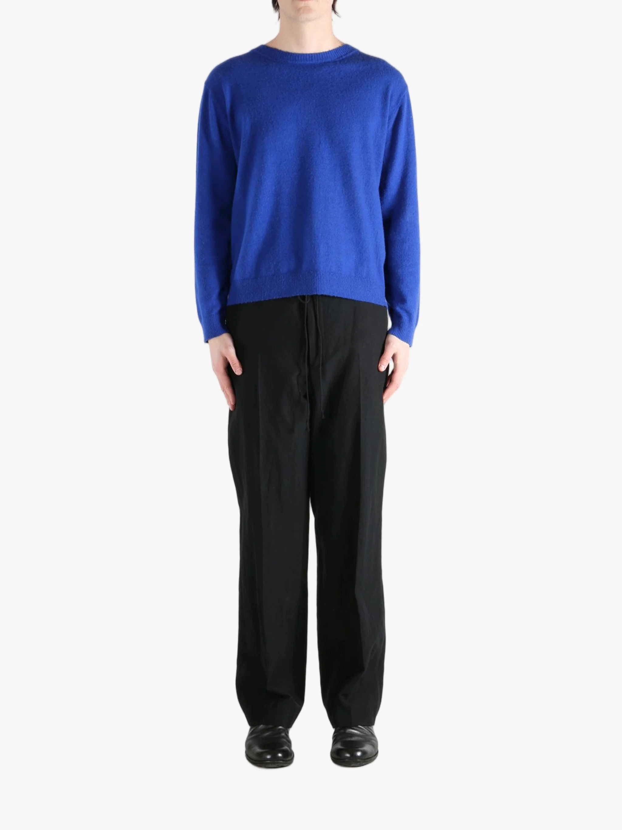 AURALEE - Men Brushed Cashmere Cotton P/O Knit - Image 4