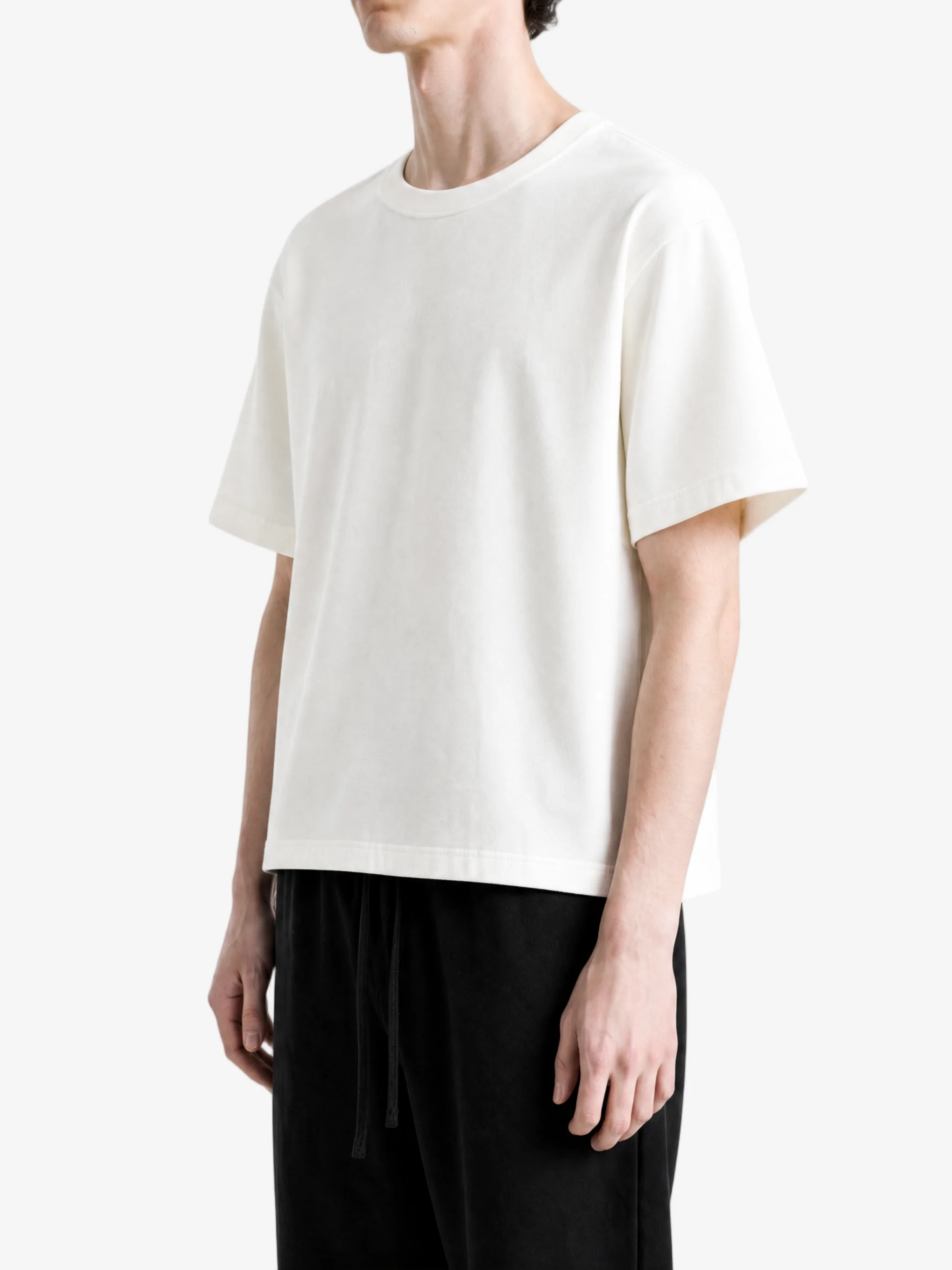 AURALEE - Men Brushed Organic Cotton Jersey Tee - Image 2