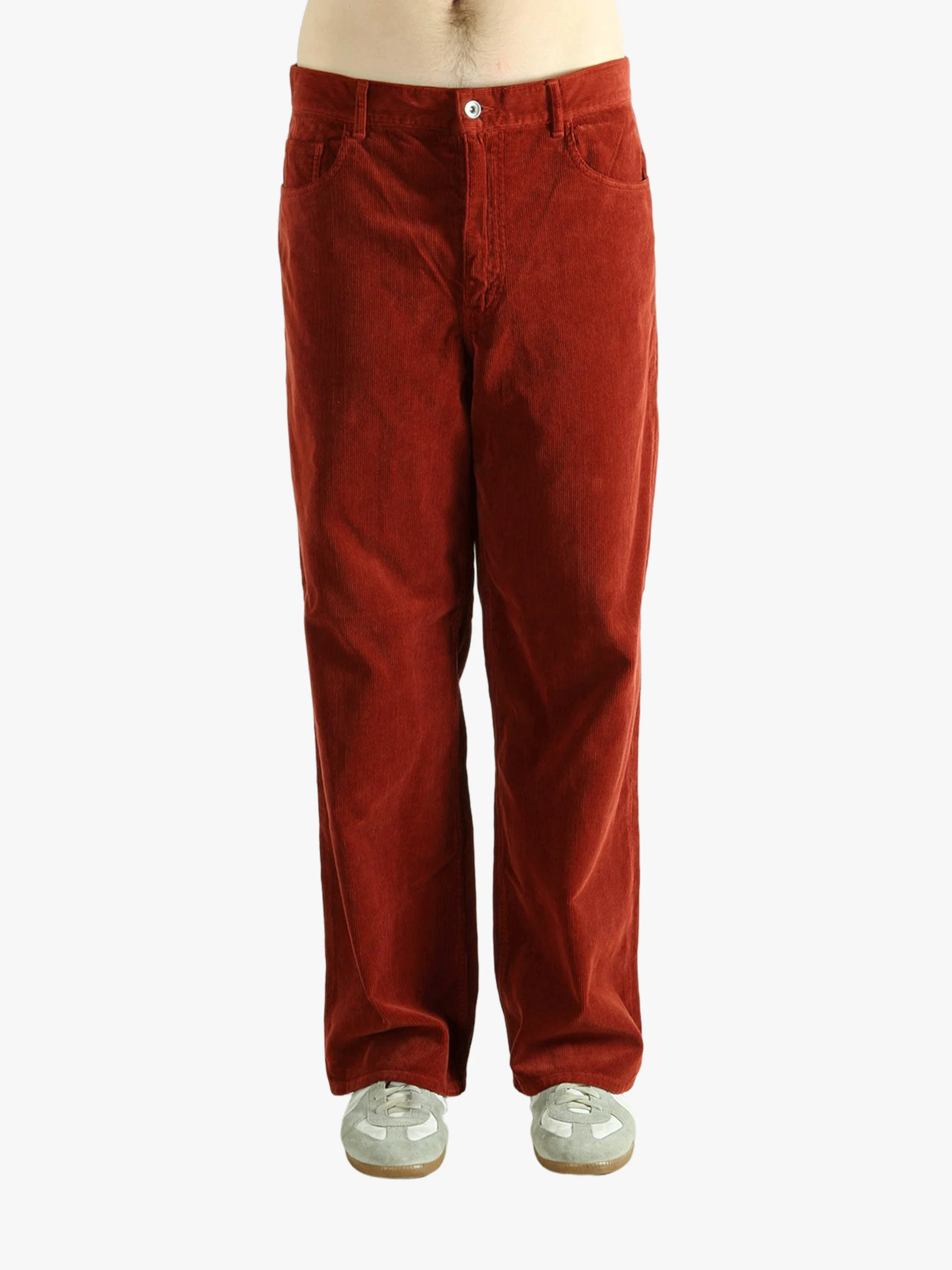 AURALEE - Men Garment Dyed Finx Corduroy 5P Wide Pants