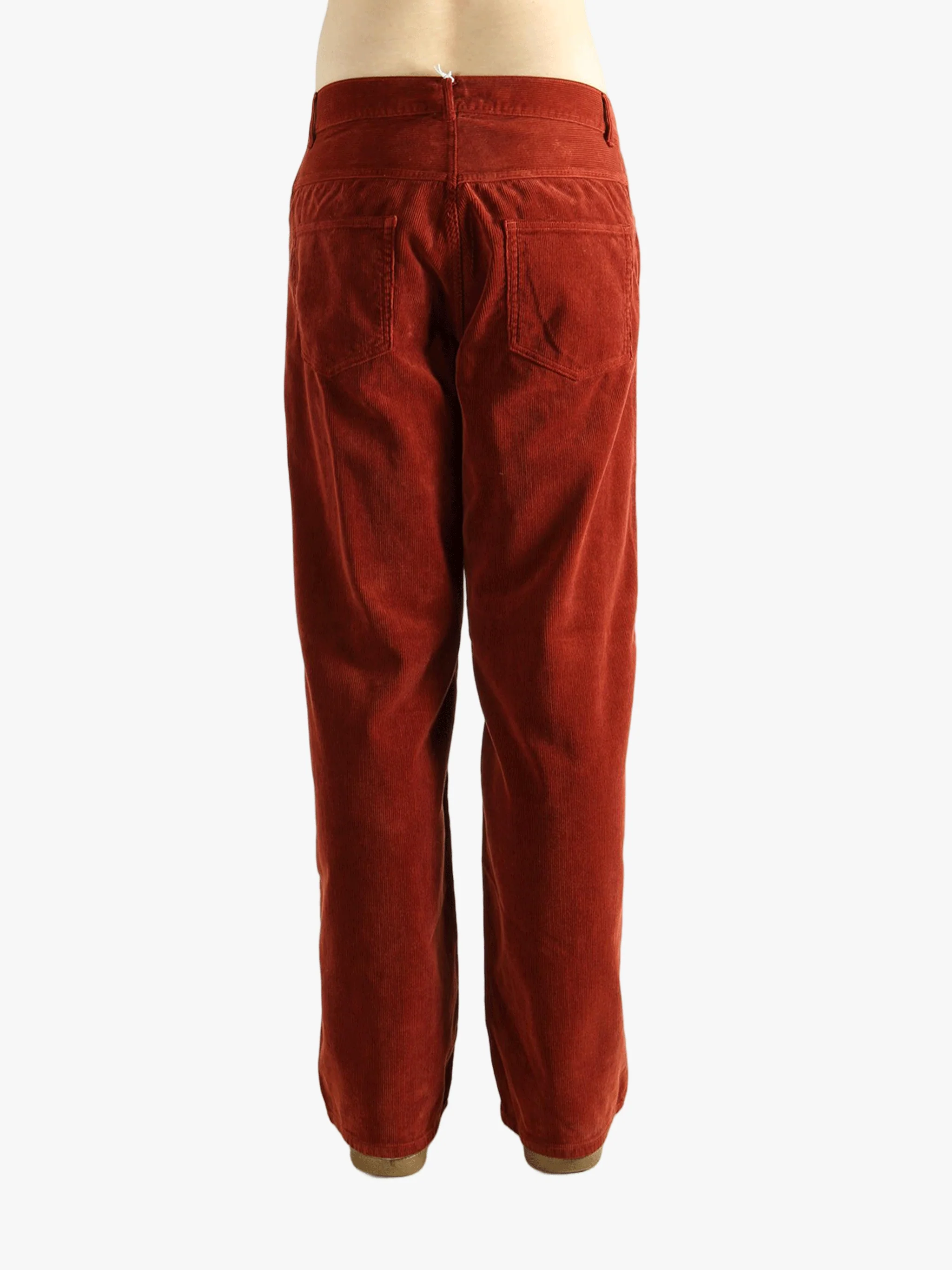 AURALEE - Men Garment Dyed Finx Corduroy 5P Wide Pants - Image 3