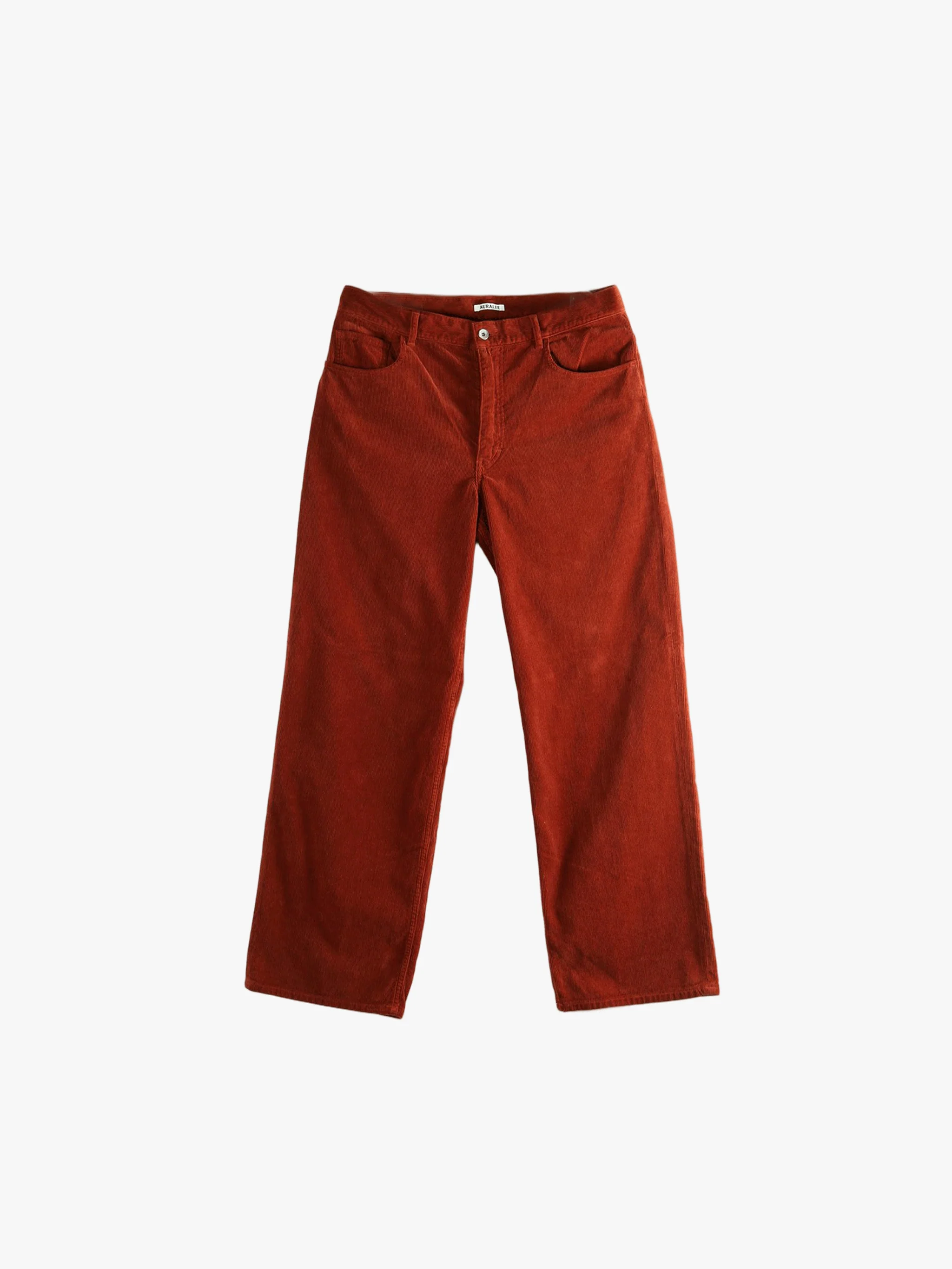 AURALEE - Men Garment Dyed Finx Corduroy 5P Wide Pants - Image 4