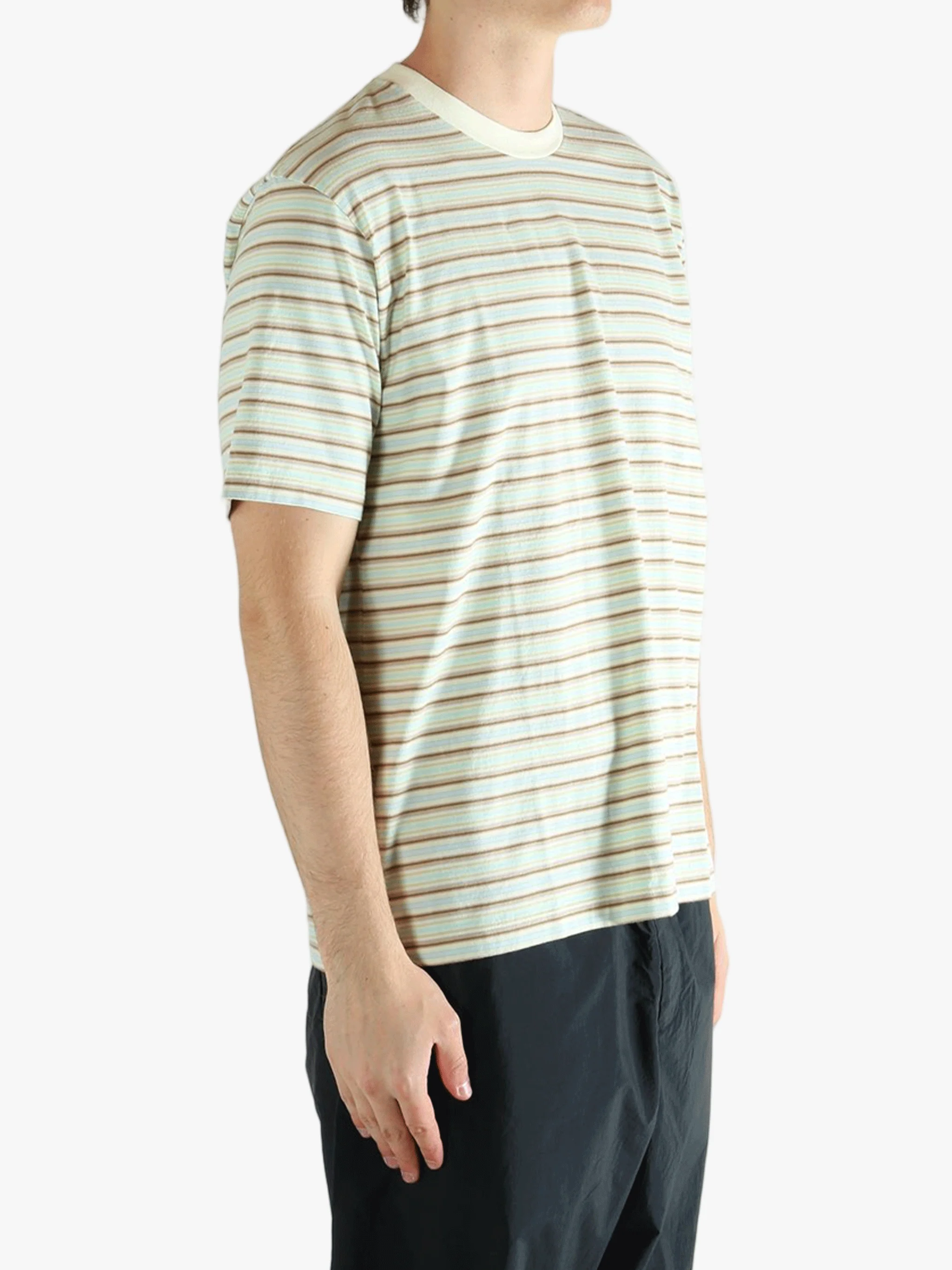 AURALEE - Men Gradient Stripe Jersey Tee - Image 2