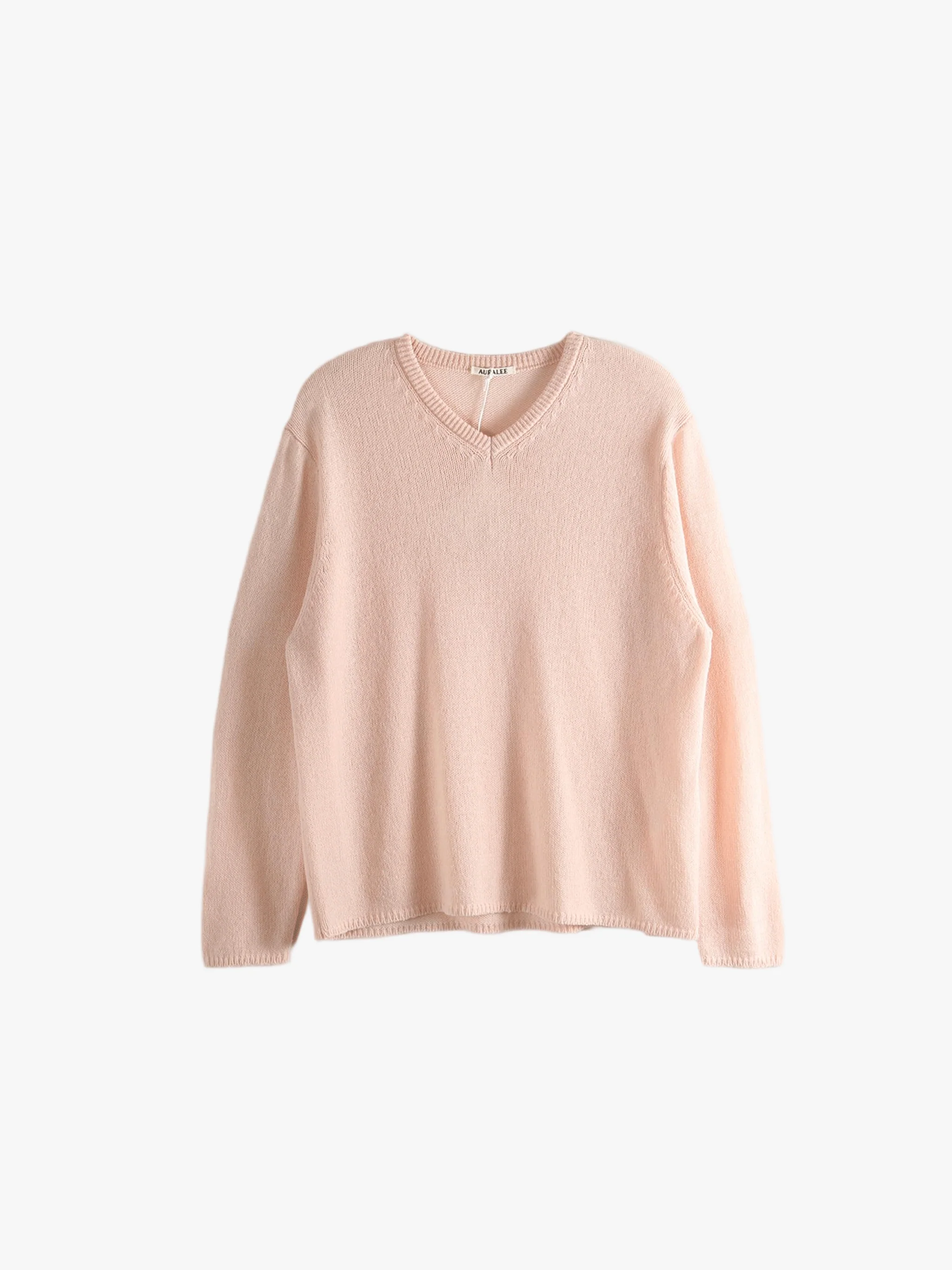 AURALEE - Men Summer Cashmere Knit V-Neck P/O - Image 5