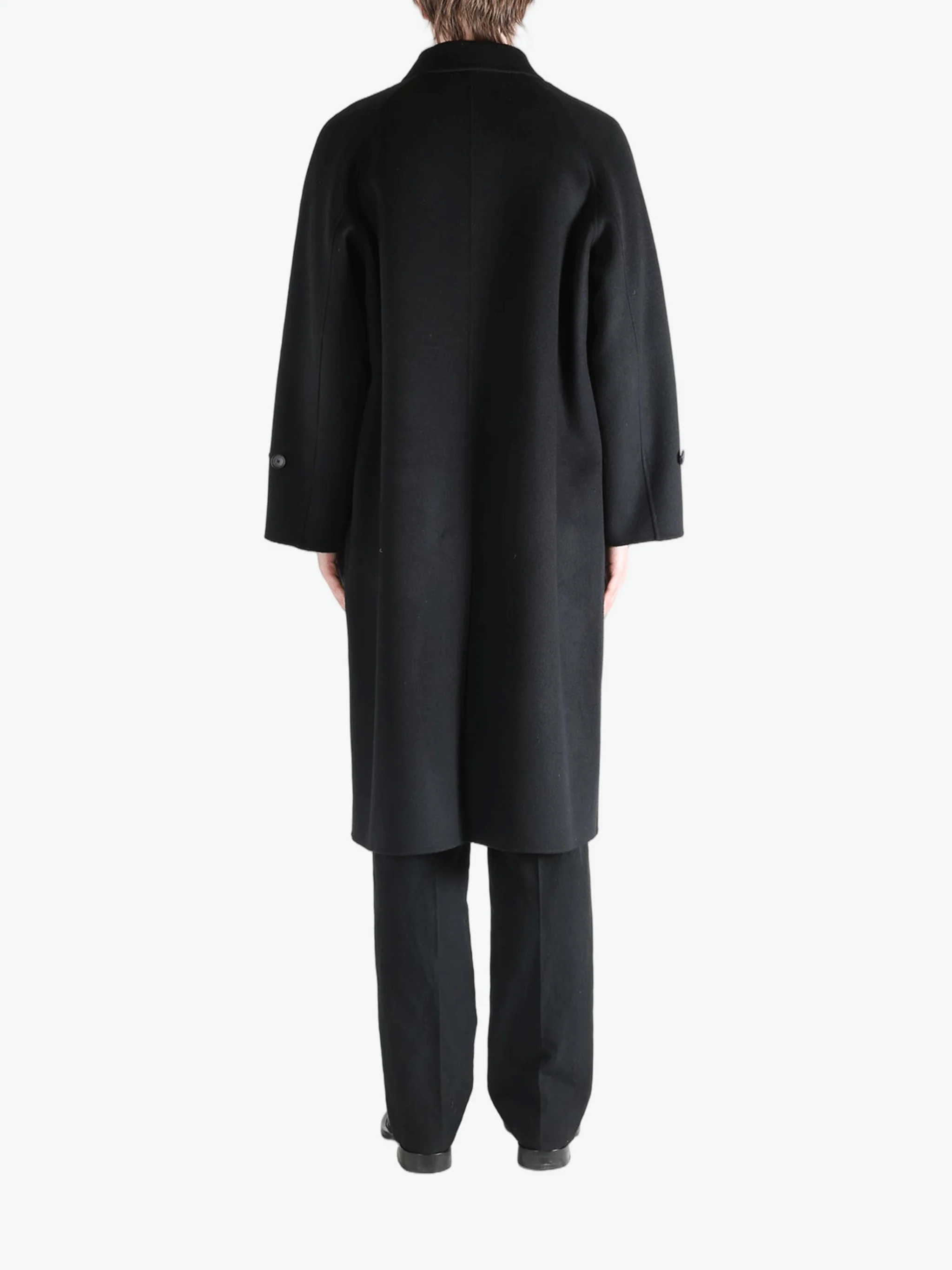 AURALEE - Men Super Fine Wool Melton Hand Sewn Coat - Image 3