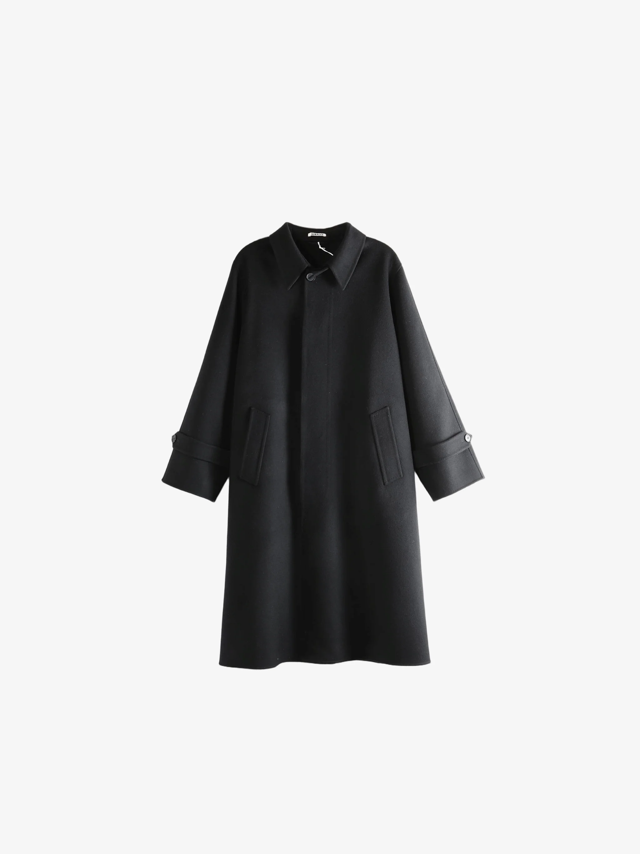 AURALEE - Men Super Fine Wool Melton Hand Sewn Coat - Image 4