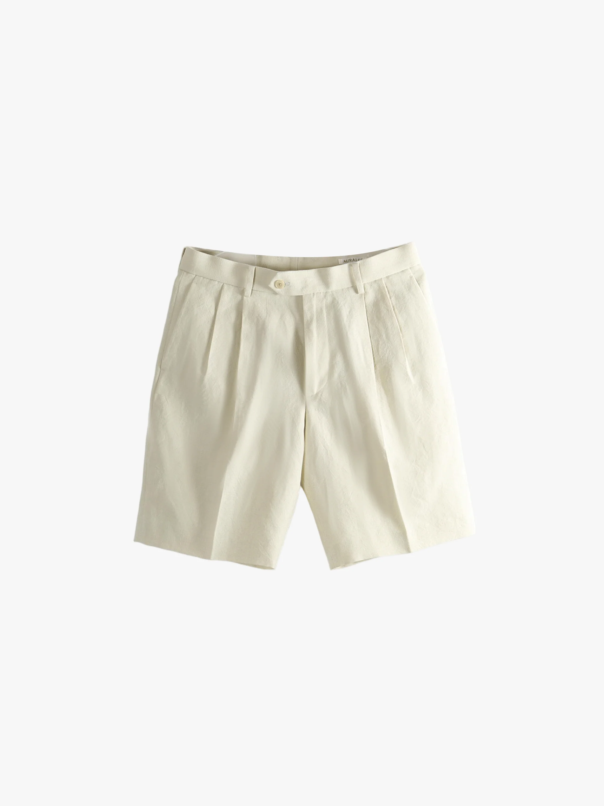 AURALEE - Men Wool Cotton Linen Ox Shorts - Image 4