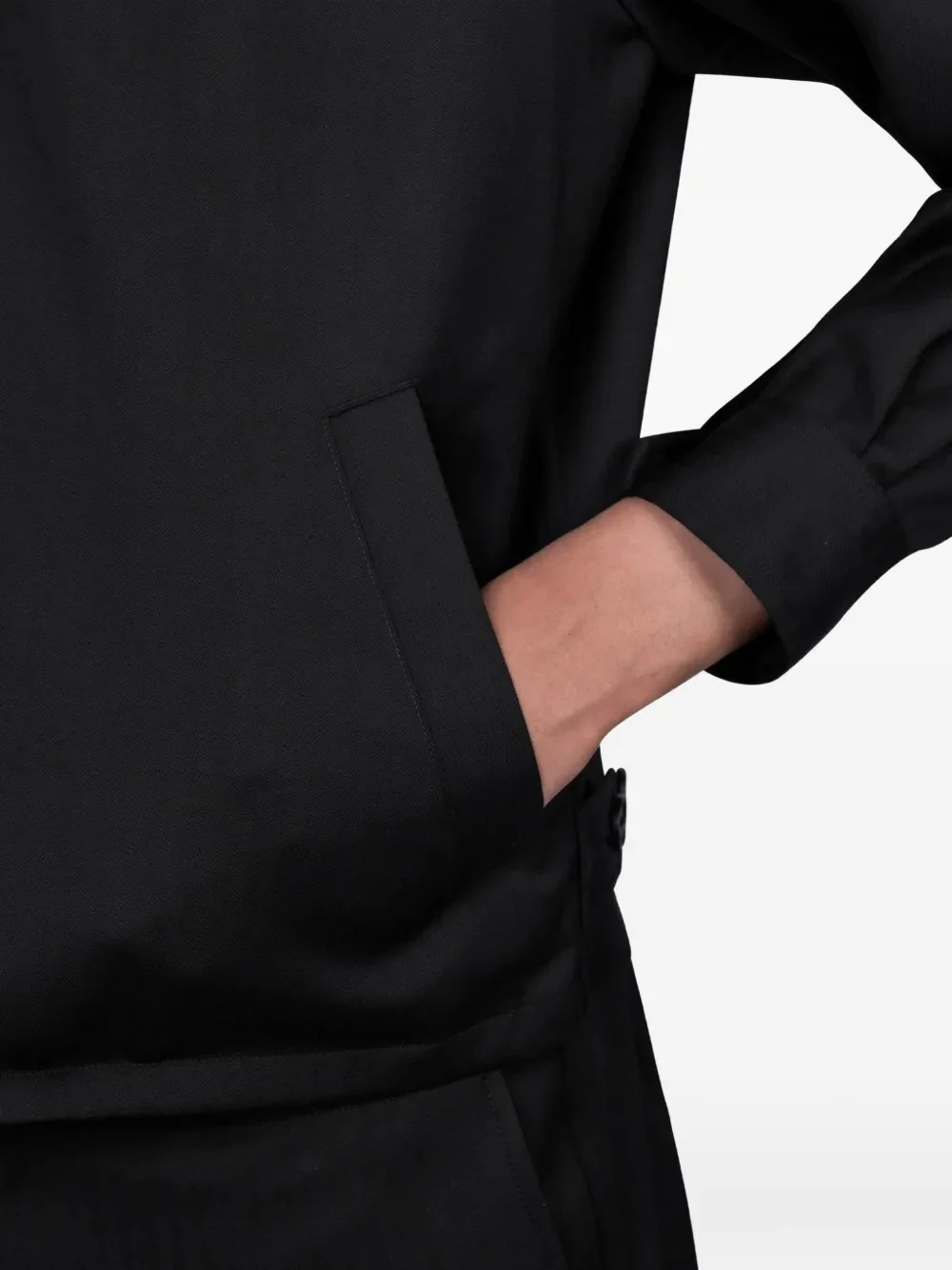 AURALEE - Men Wool Herringbone Blouson - Image 4
