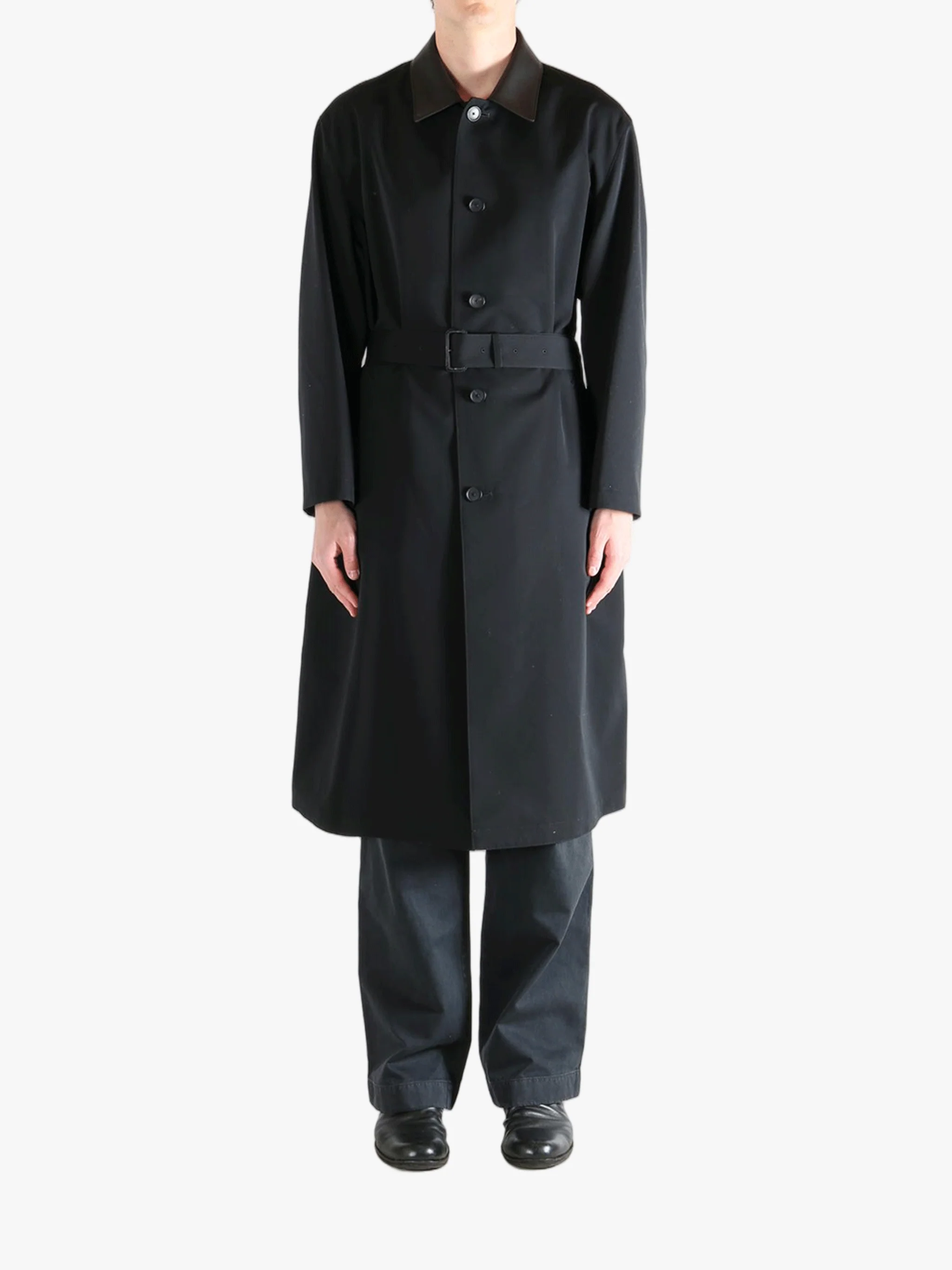 AURALEE - Men Wool Max Canvas Coat
