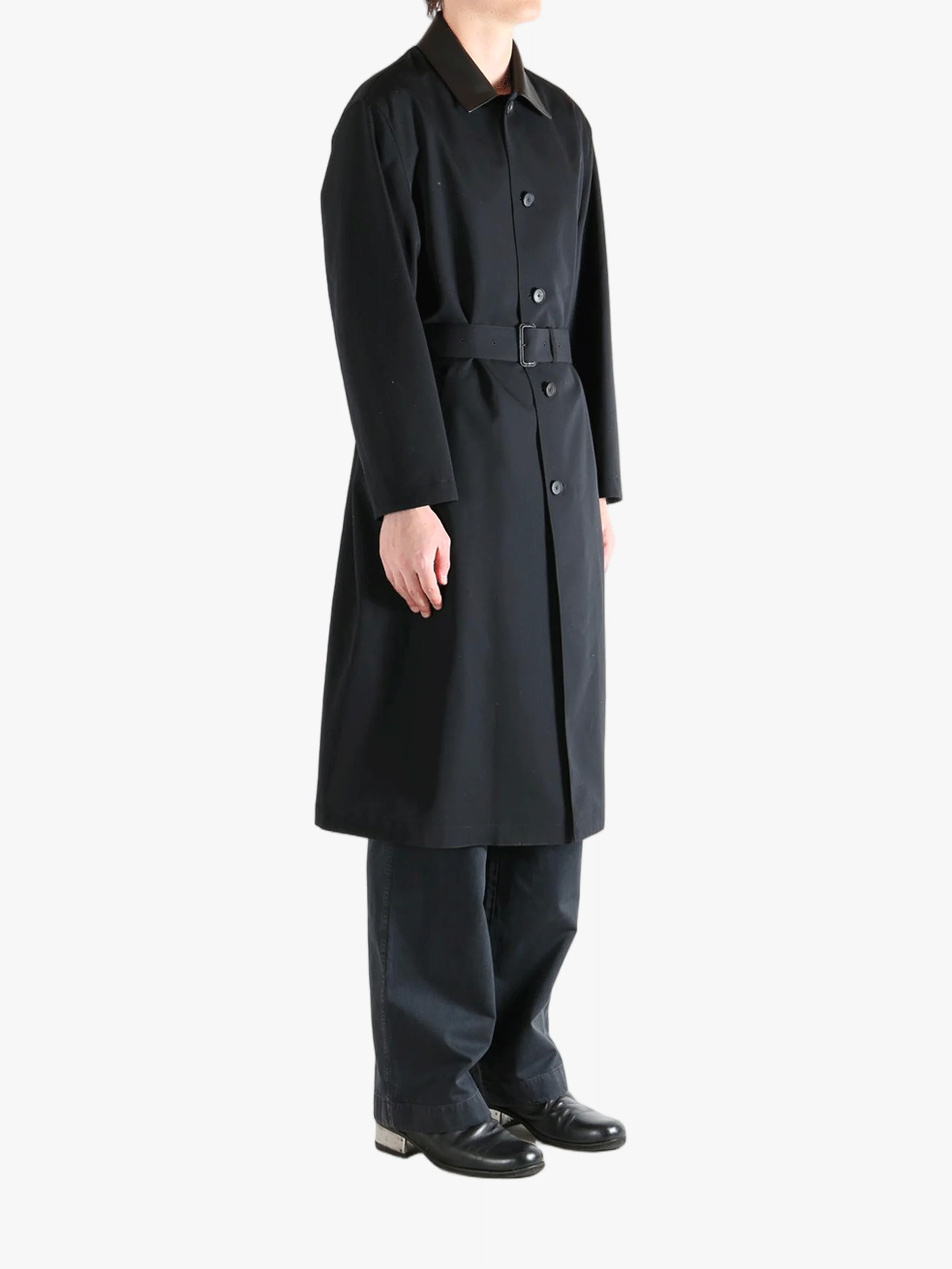 AURALEE - Men Wool Max Canvas Coat - Image 2