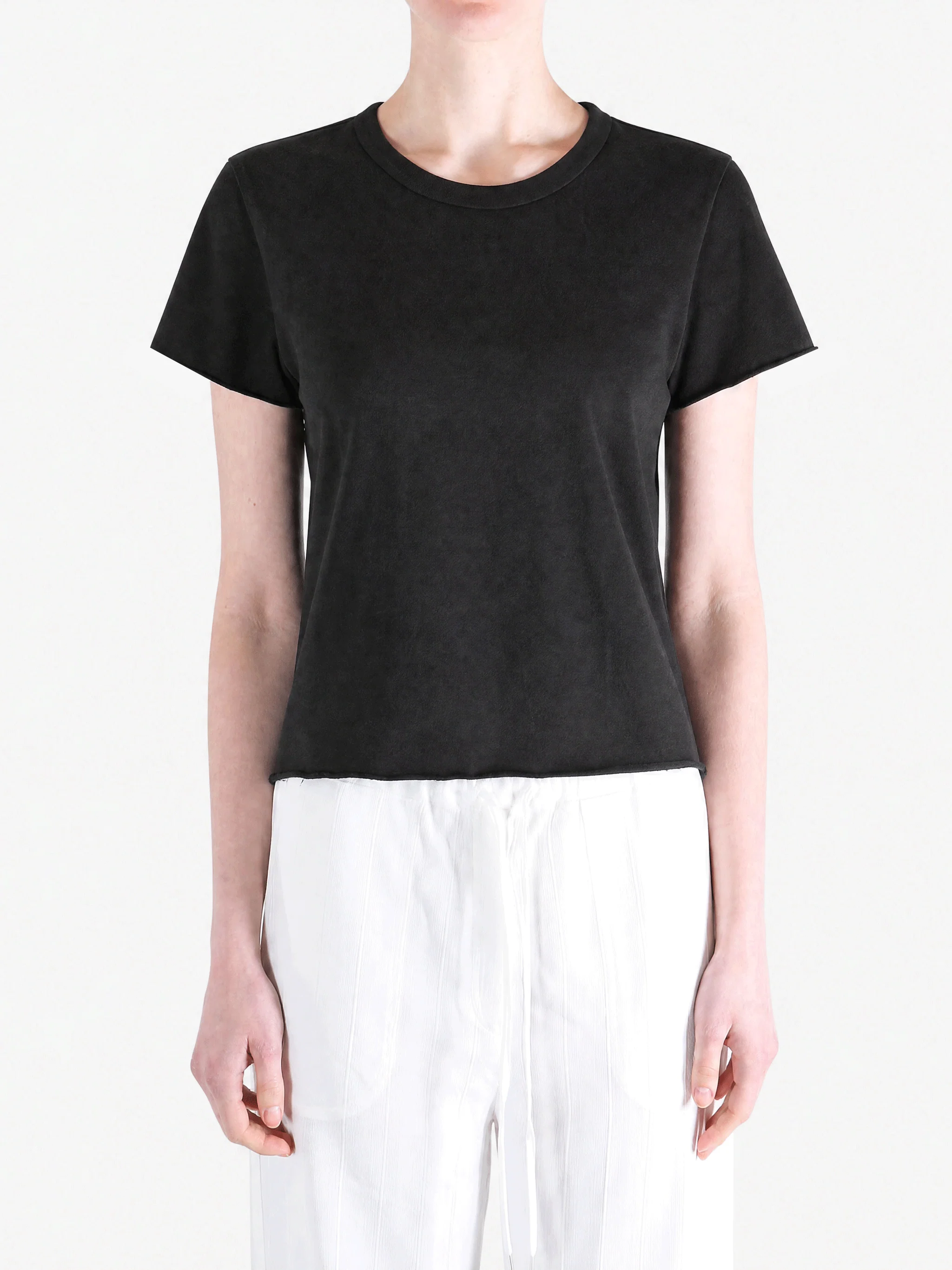 AURALEE - Women Brushed Organic Cotton Jersey Tee