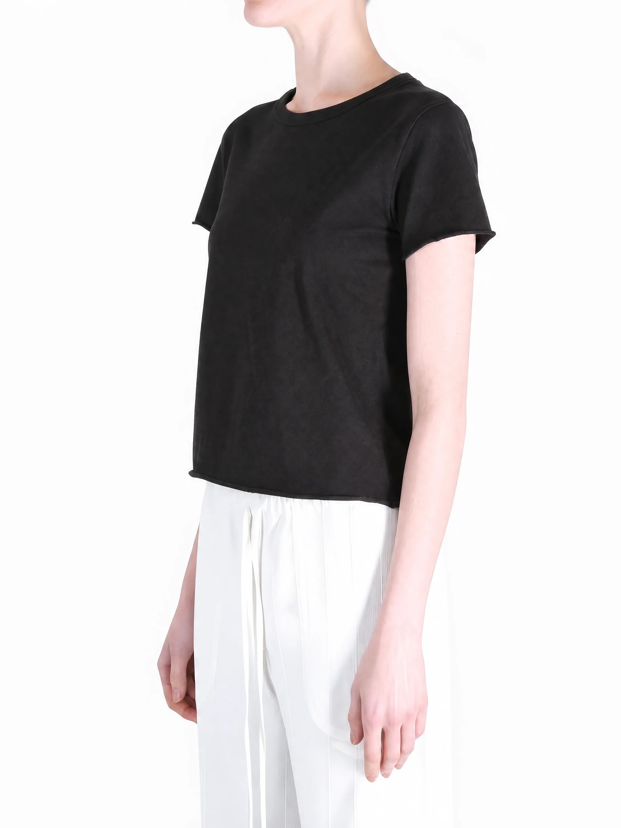 AURALEE - Women Brushed Organic Cotton Jersey Tee - Image 2