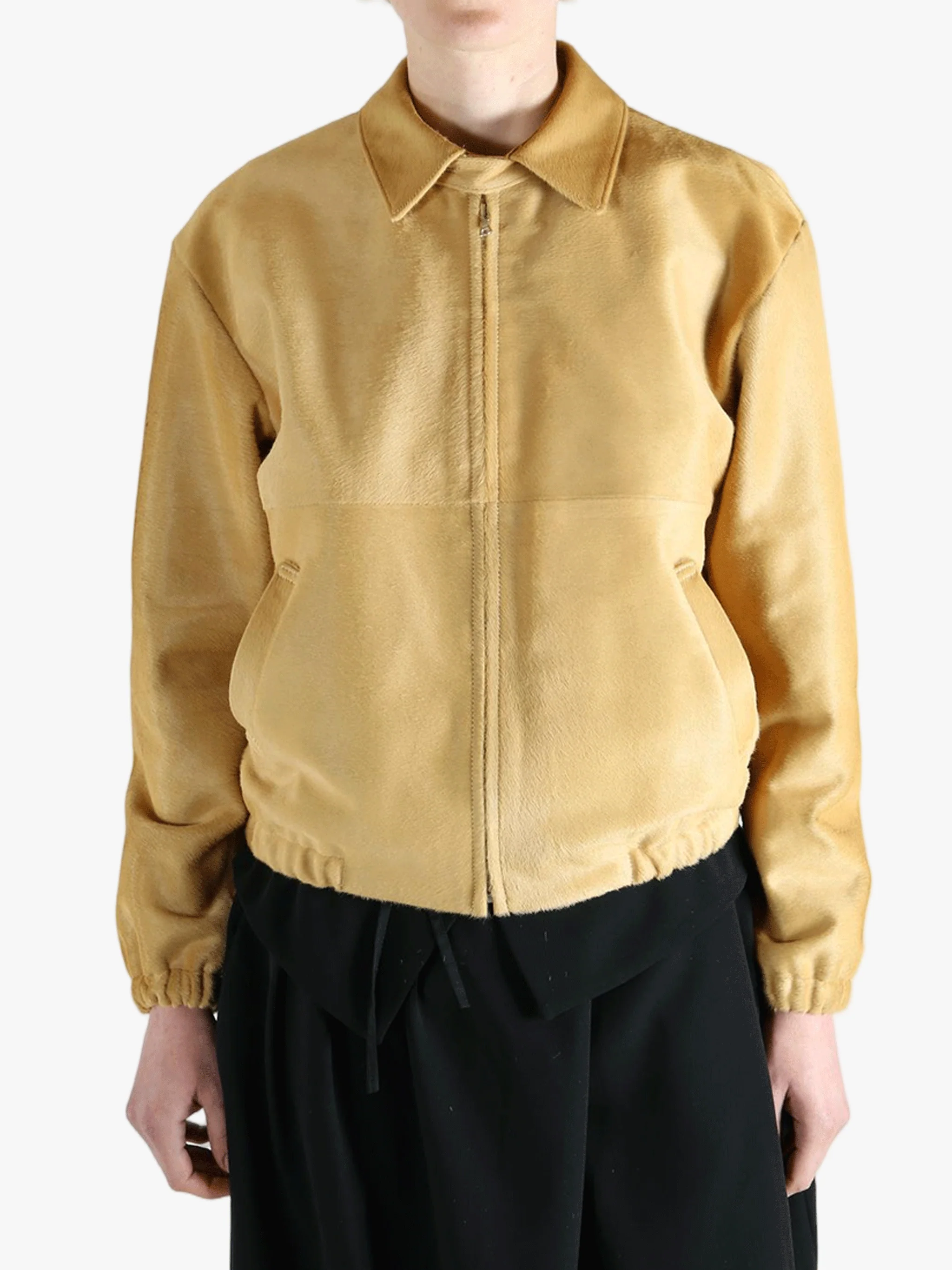 AURALEE - Women Calf Hair Zip Blouson