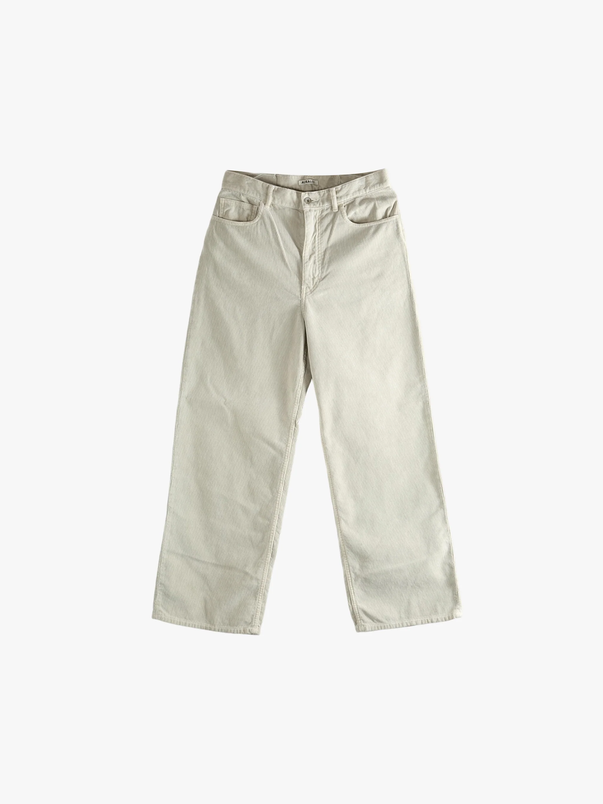 AURALEE - Women Garment-Dyed Finx Corduroy 5P Wide Pants - Image 4
