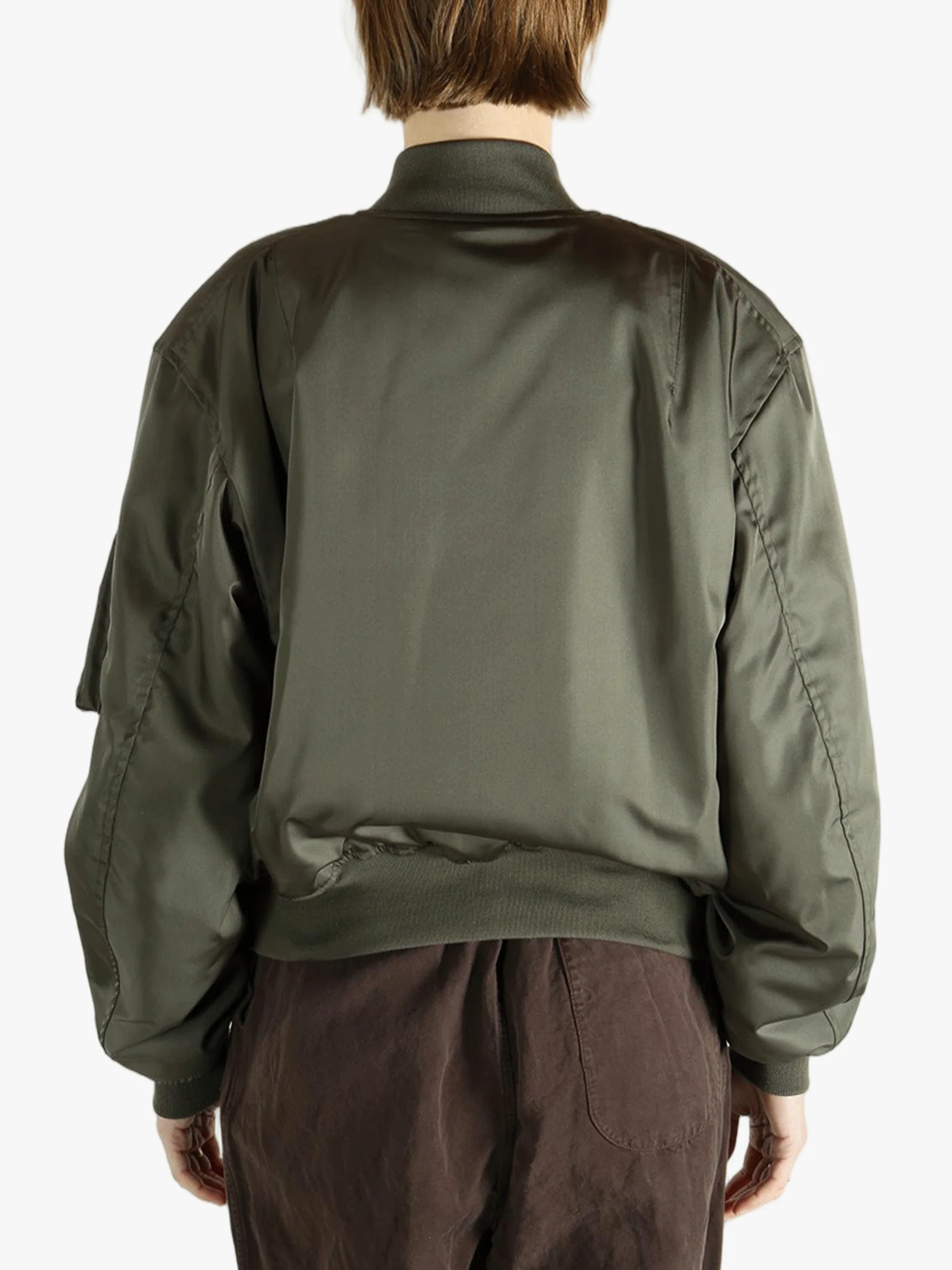 AURALEE - Women High Density Silk Twill Flight Blouson - Image 3