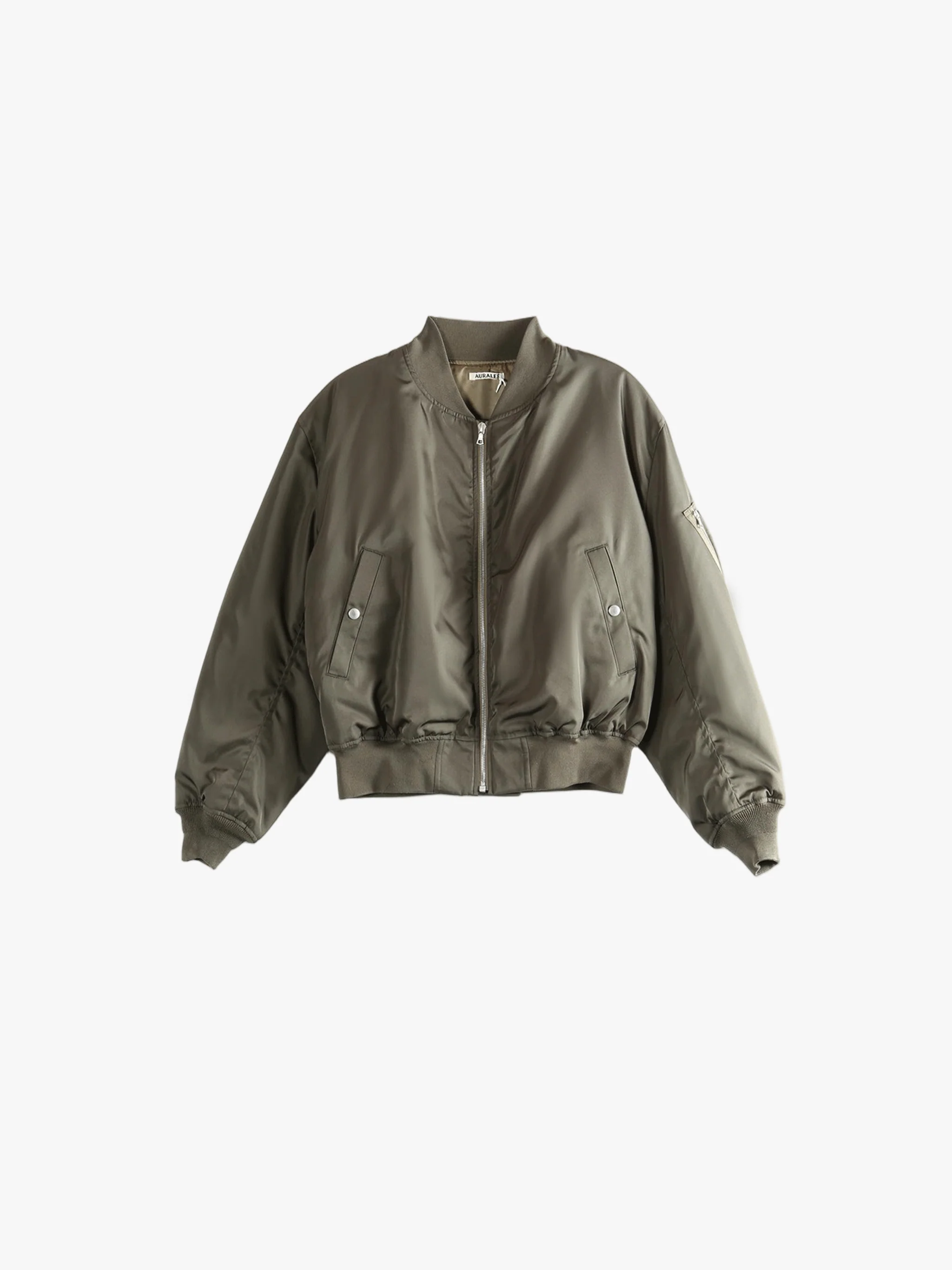 AURALEE - Women High Density Silk Twill Flight Blouson - Image 4