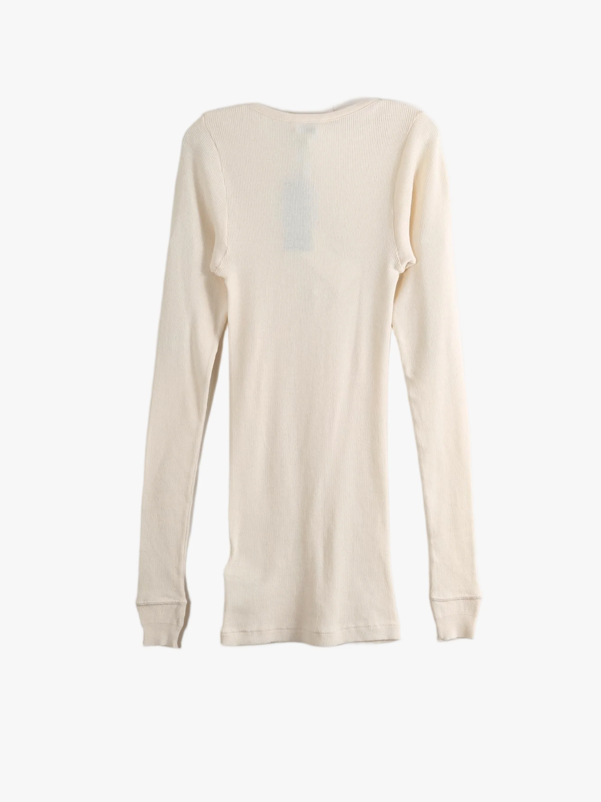 AURALEE - Women Organic Soft Rib Henley Neck Top - Image 5