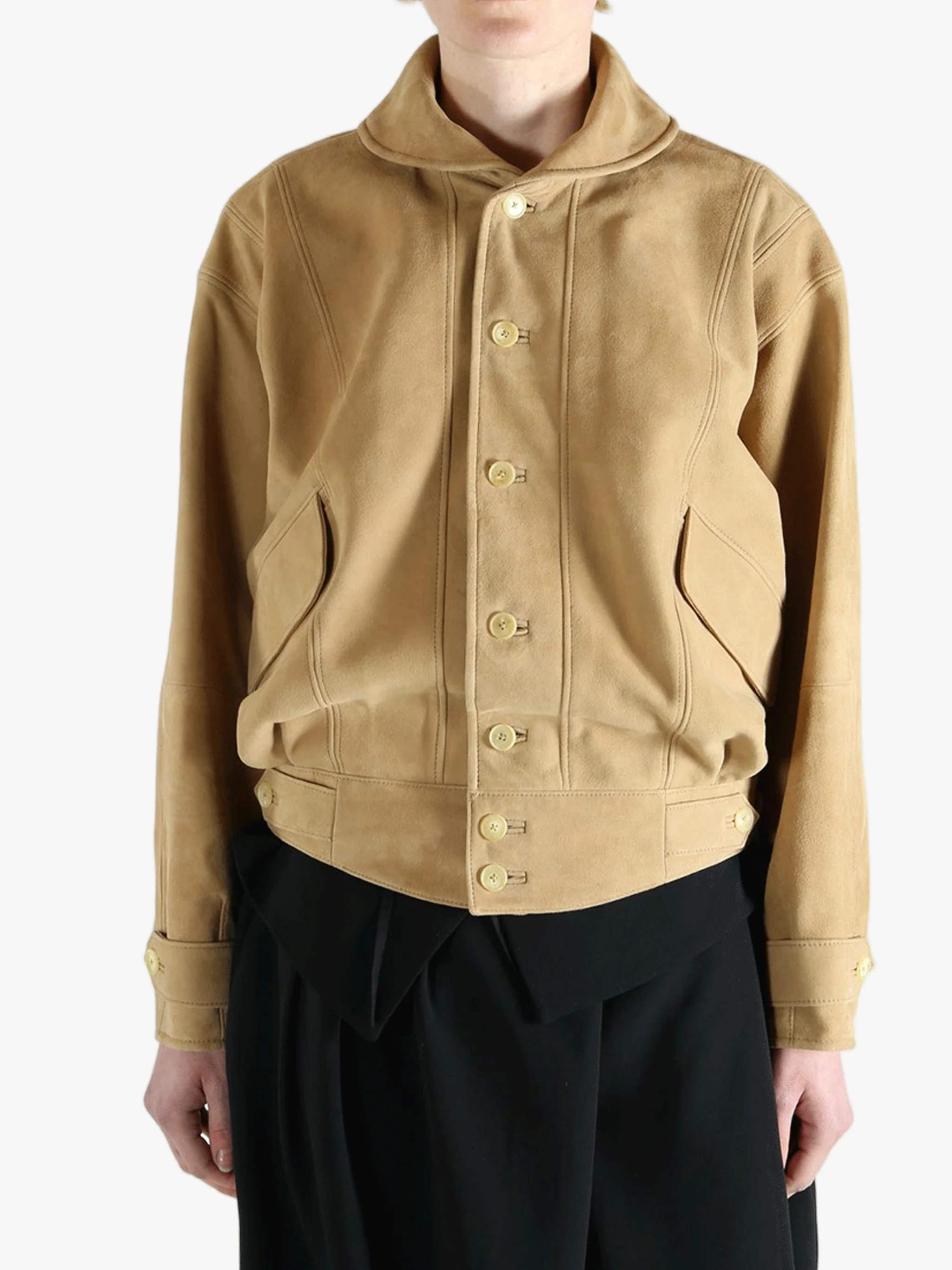 AURALEE - Women Silky Grain Suede Blouson