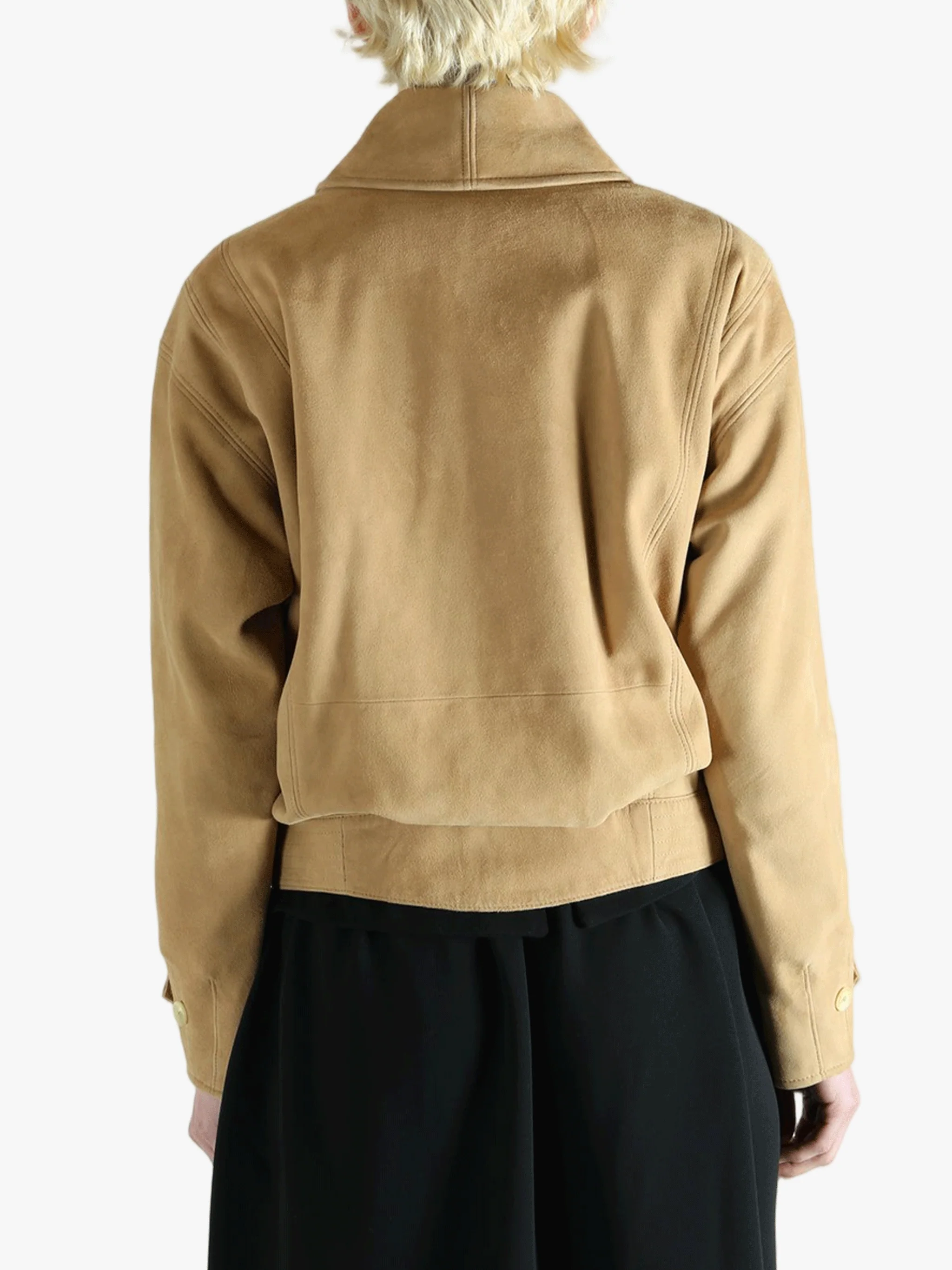 AURALEE - Women Silky Grain Suede Blouson - Image 3