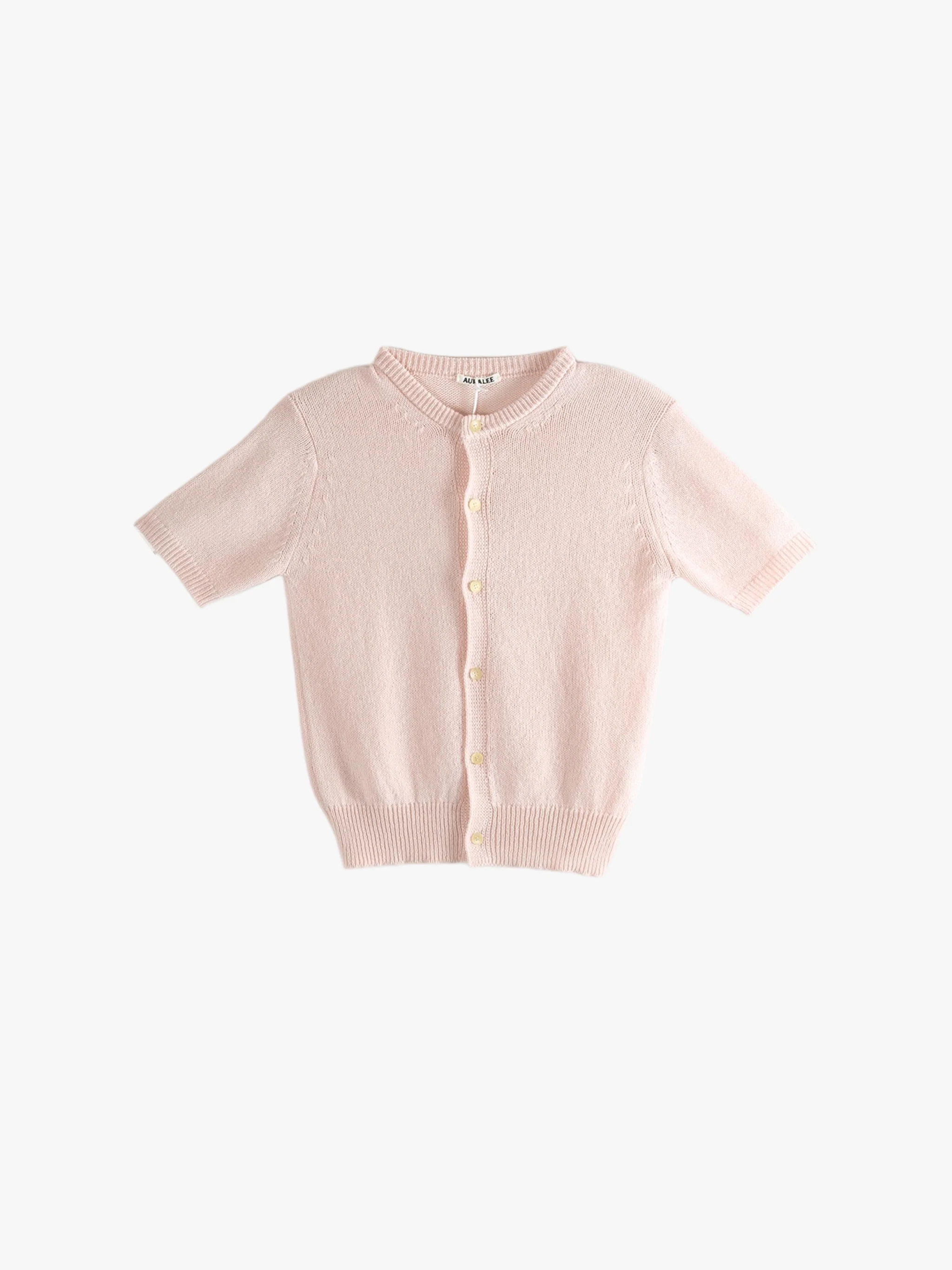 AURALEE - Women Summer Cashmere Knit Half Sleeved Cardigan - Image 4