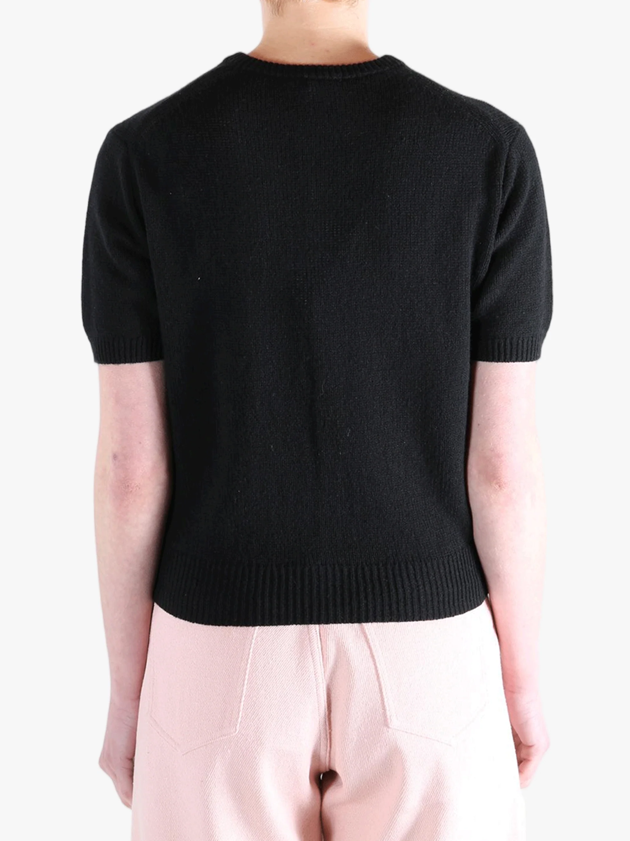 AURALEE - Women Summer Cashmere Knit Half Sleeved Cardigan - Image 3