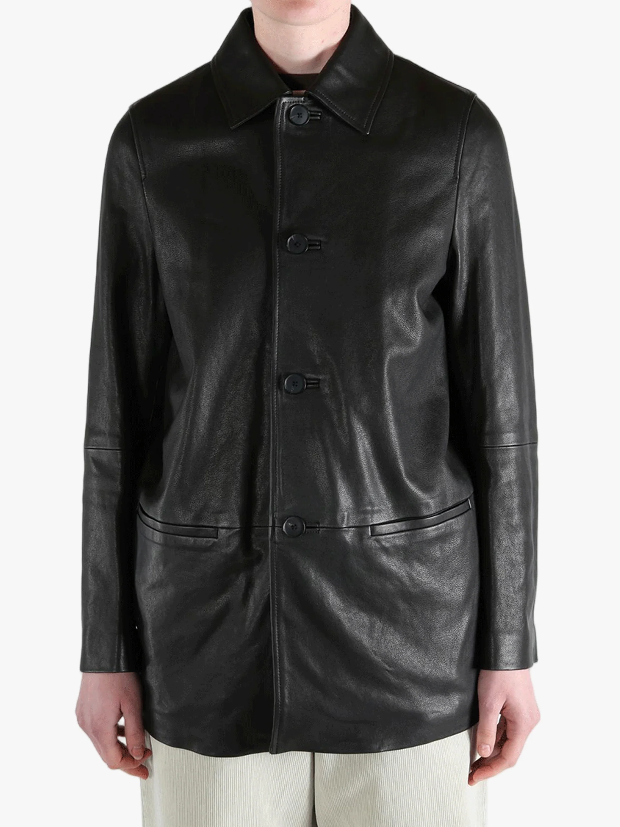 AURALEE - Women Textured Lamb Leather Blouson