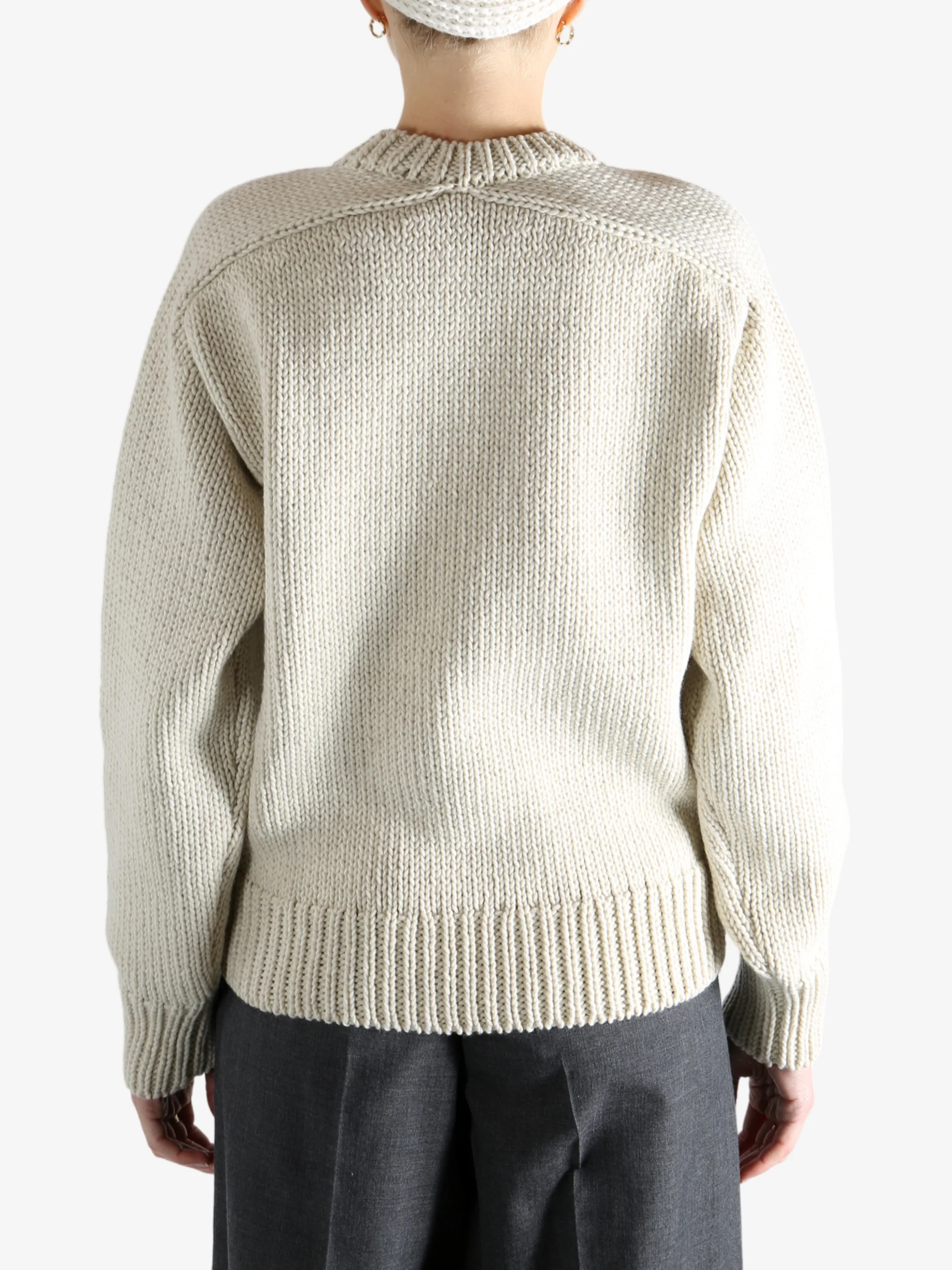 AURALEE - Women Wool Cashmere Felted Knitwear - Image 3