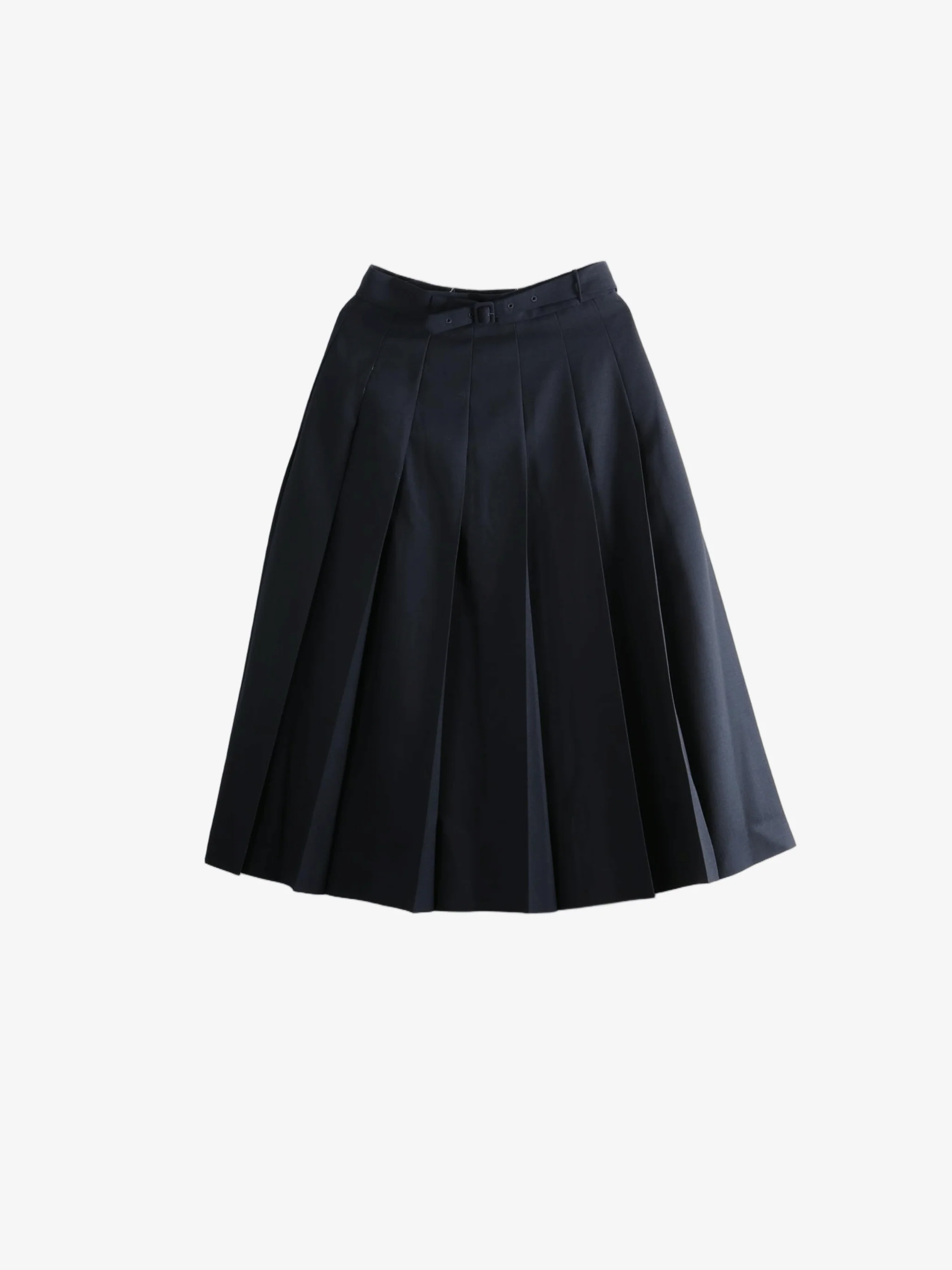 AURALEE - Women Wool Kid Mohair Hopsack Pleated Skirt - Image 4