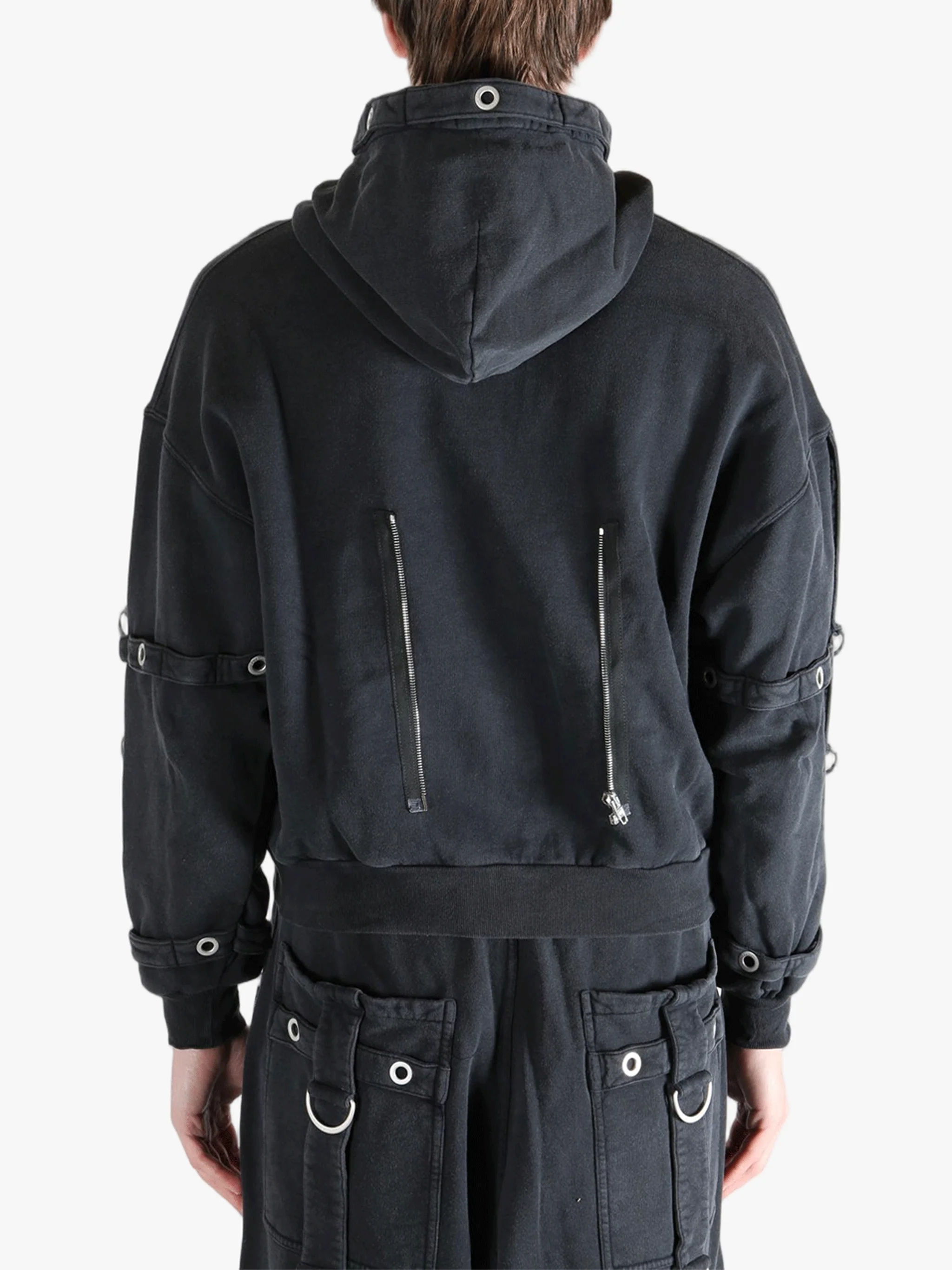BALENCIAGA - Men Cargo Zip-Up Hoodie Jacket - Image 3
