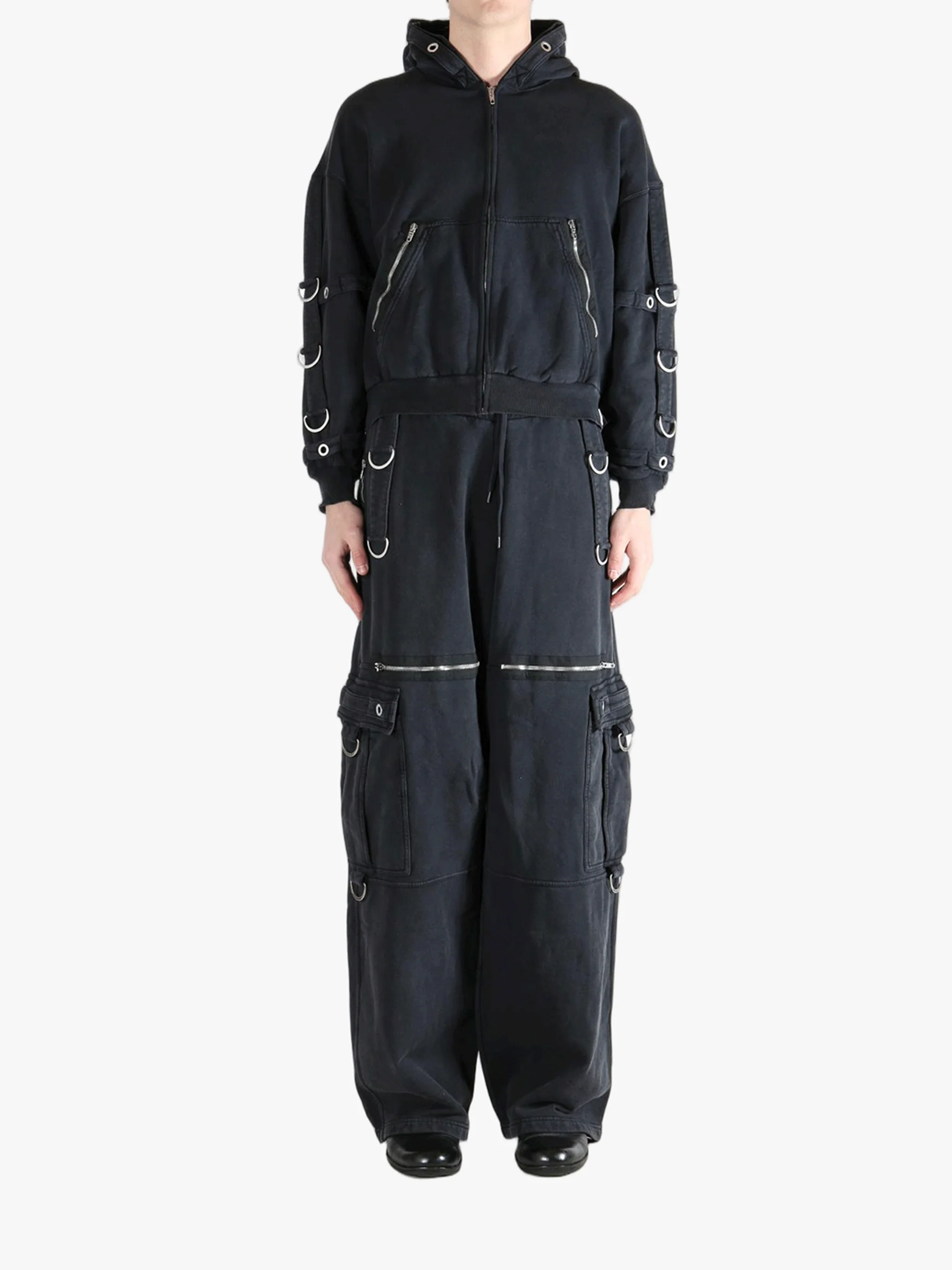 BALENCIAGA - Men Cargo Zip-Up Hoodie Jacket - Image 4
