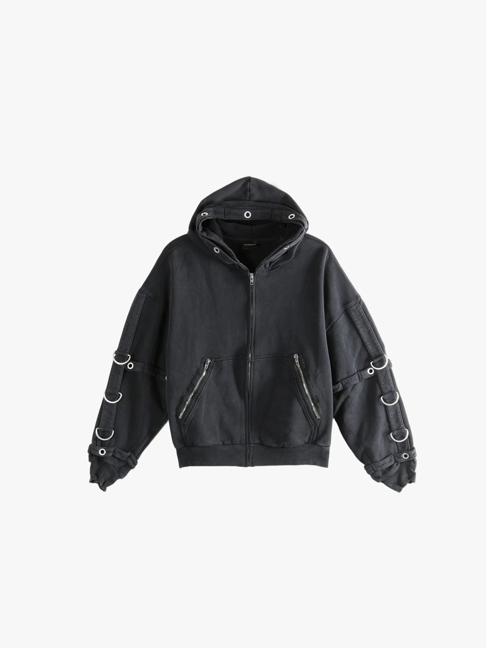 BALENCIAGA - Men Cargo Zip-Up Hoodie Jacket - Image 5