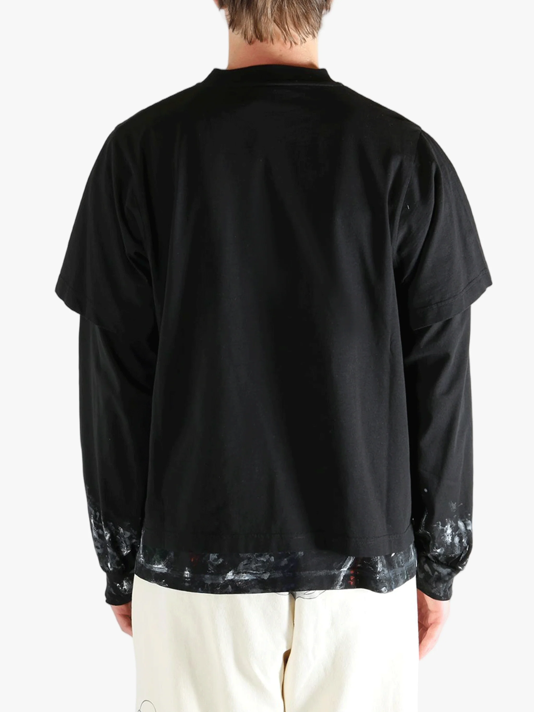 BALENCIAGA - Men Hybrid Double T-Shirt - Image 3