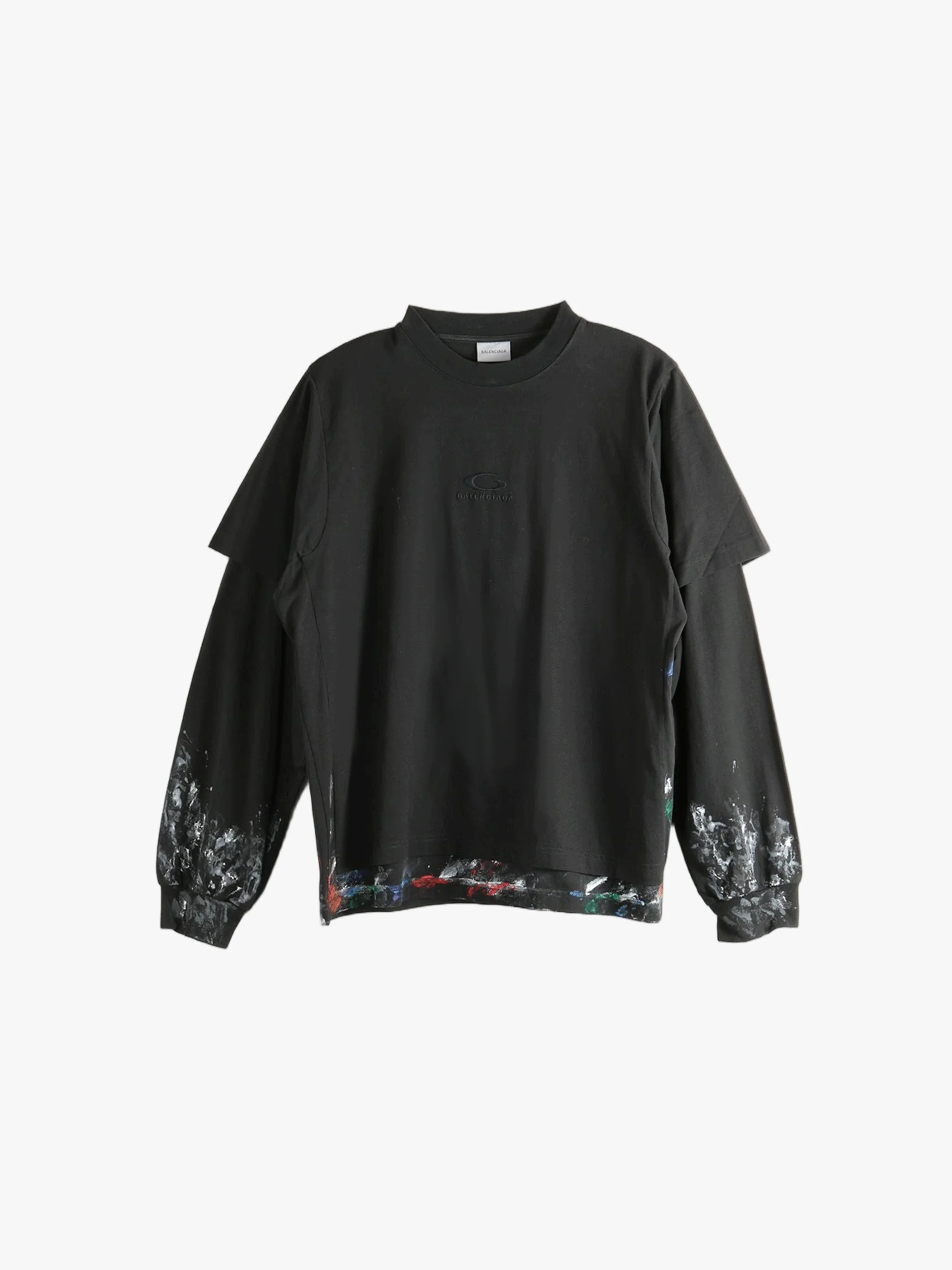 BALENCIAGA - Men Hybrid Double T-Shirt - Image 5