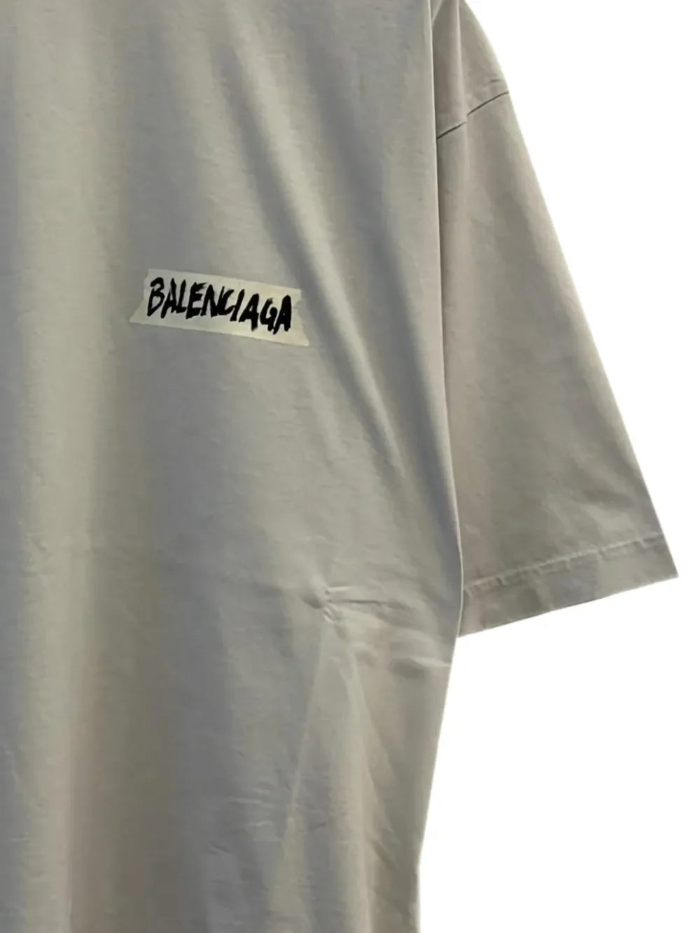 BALENCIAGA - Men Medium Fit Crew Neck T-Shirt - Image 2