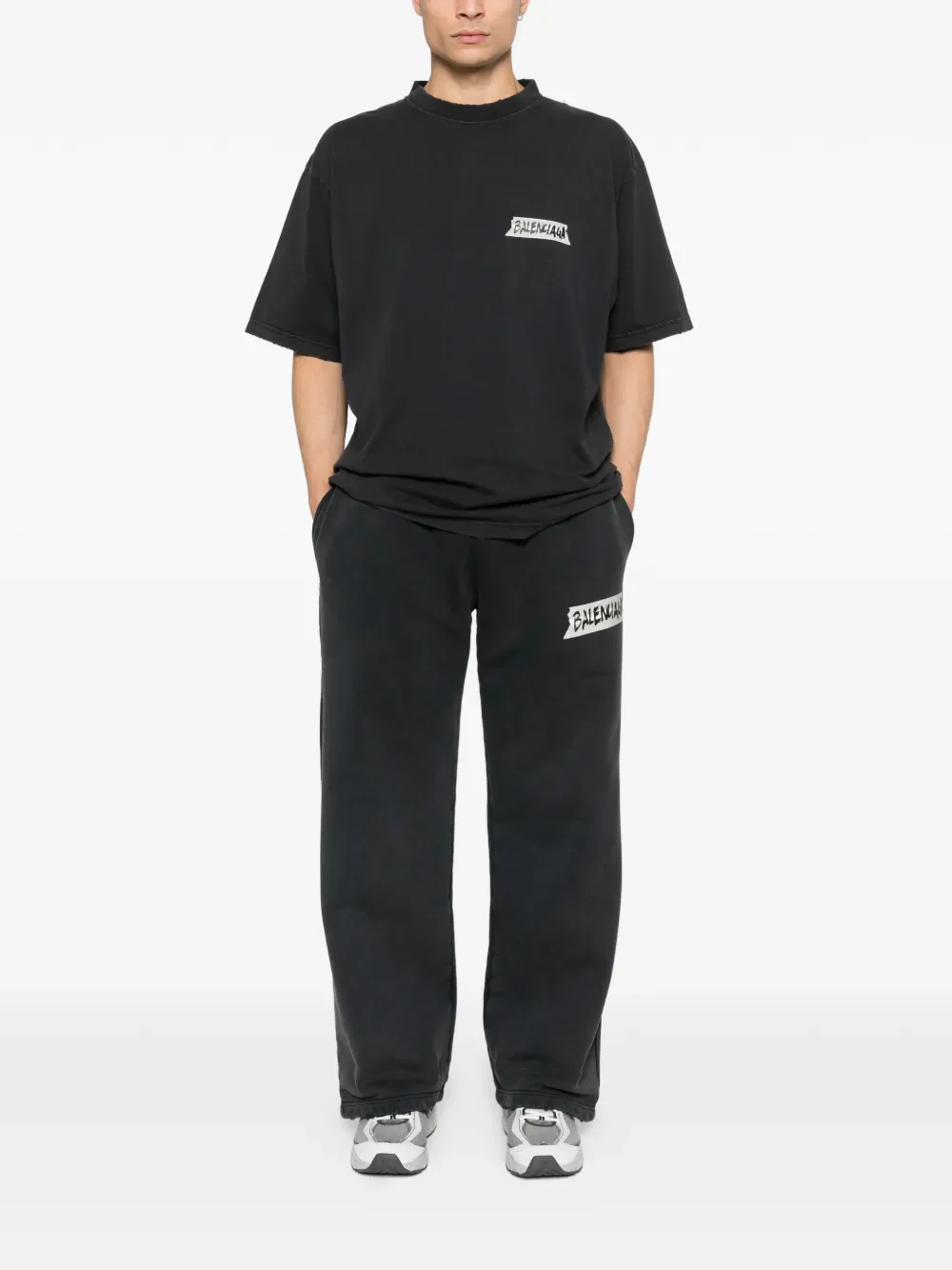 BALENCIAGA - Men Medium Fit Crew Neck T-Shirt