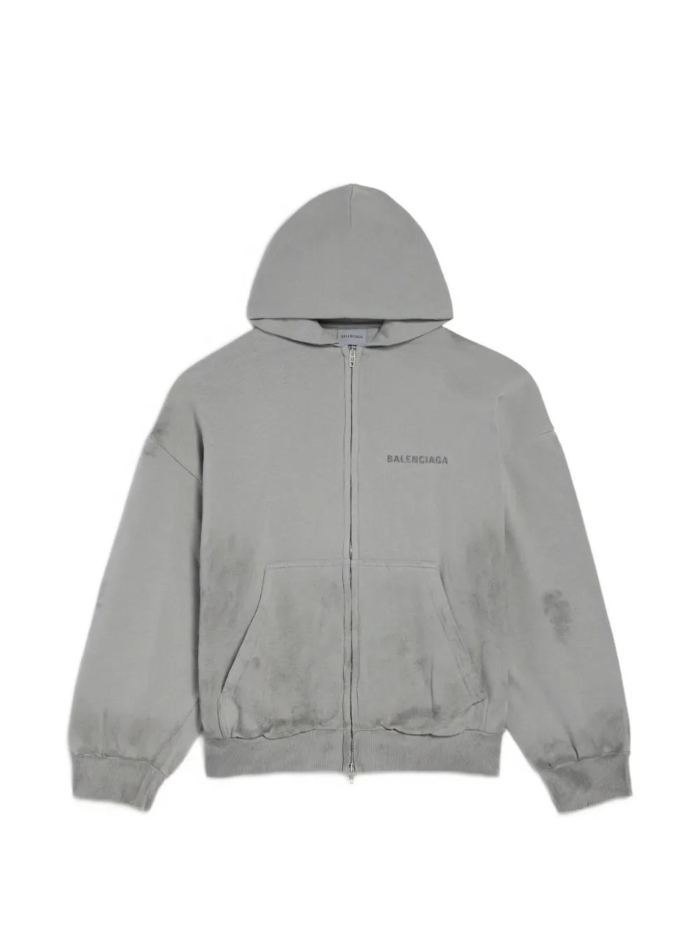 BALENCIAGA - Men Medium Fit Zip Up Hoodie - Image 4