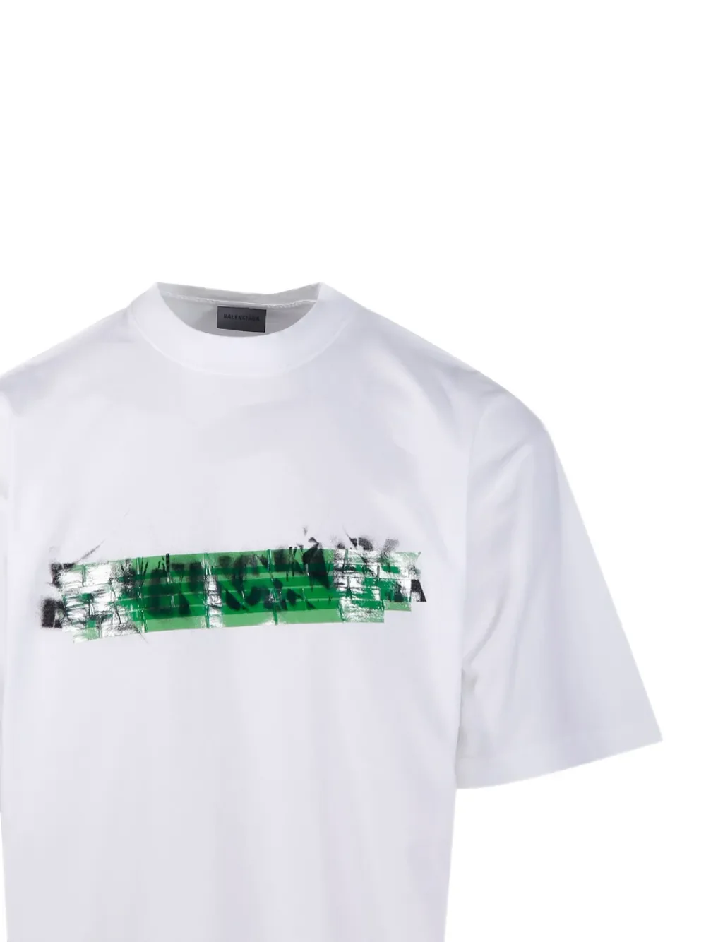 BALENCIAGA - Men Messy Spray Medium Fit T-Shirt - Image 4