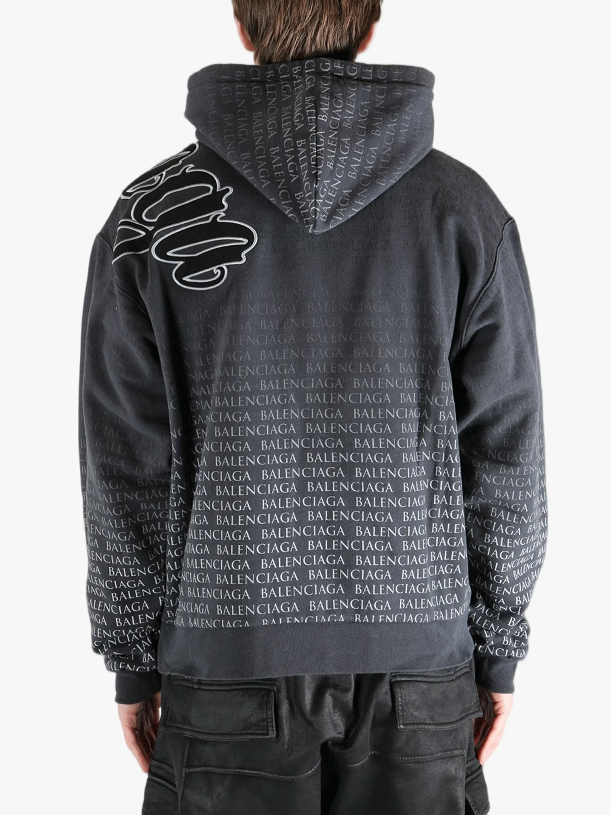 BALENCIAGA - Men Over Zip-Up Hoodie - Image 3