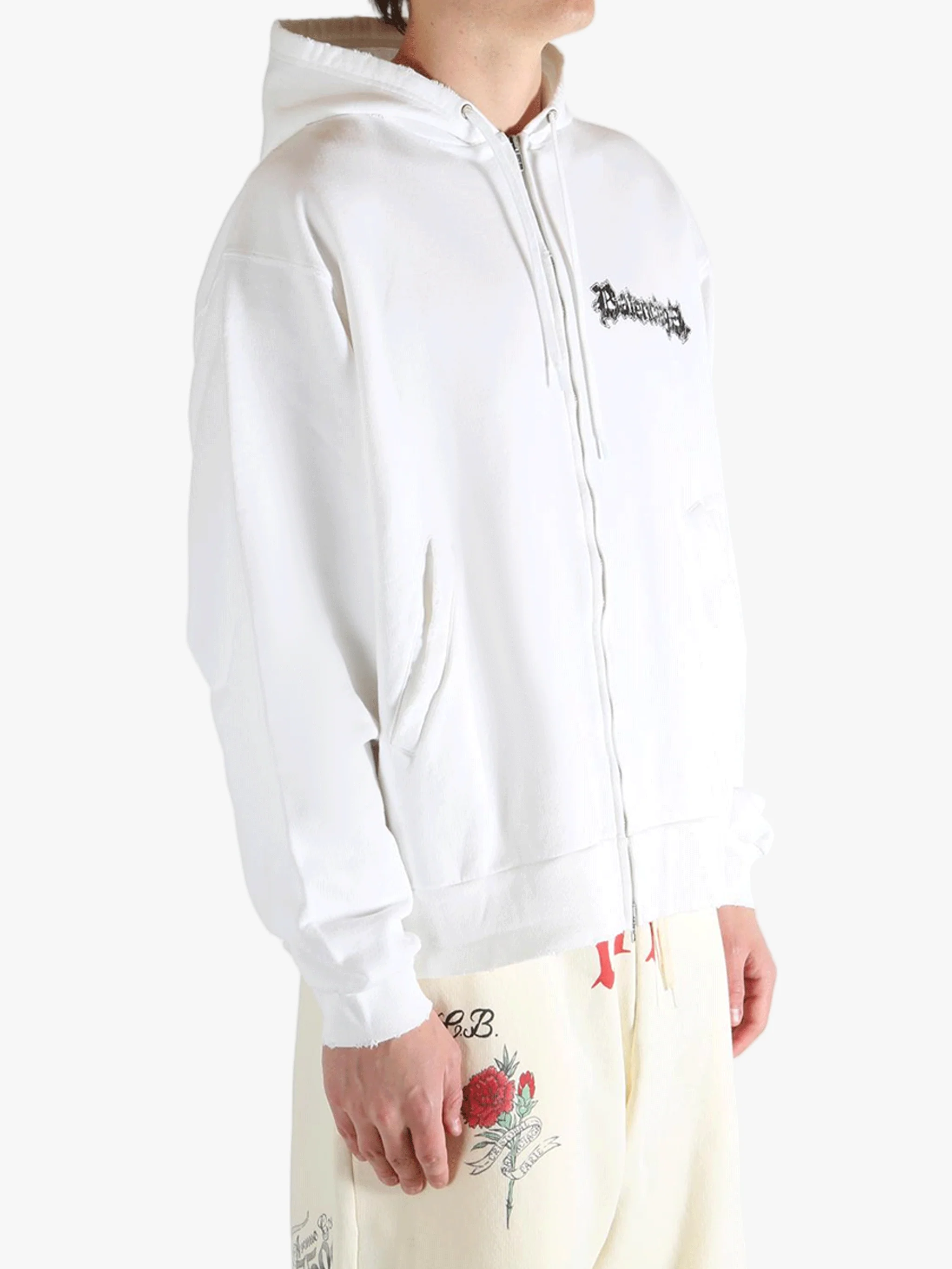 BALENCIAGA - Men Oversized Zip-Up Hoodie - Image 2