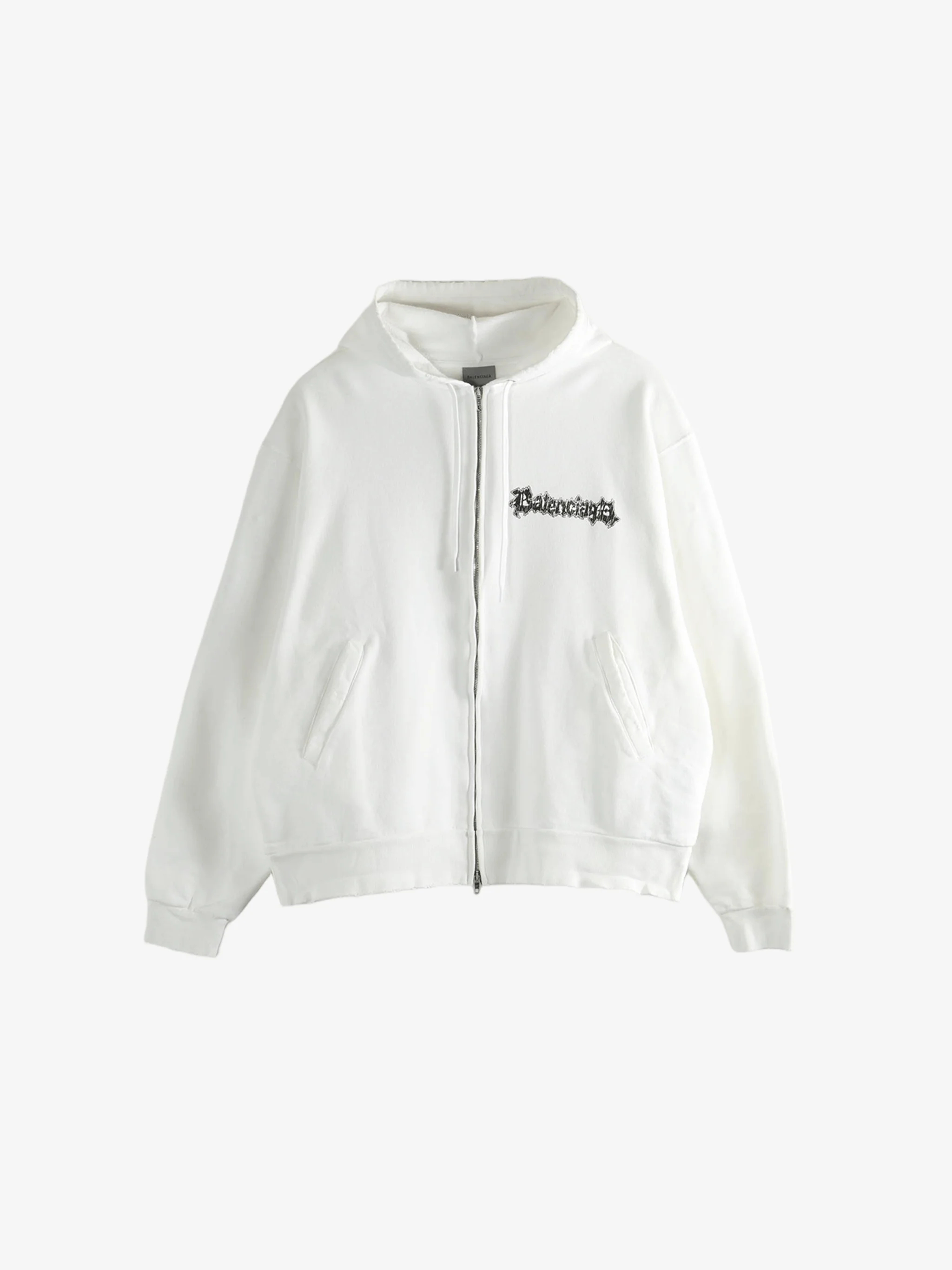 BALENCIAGA - Men Oversized Zip-Up Hoodie - Image 5