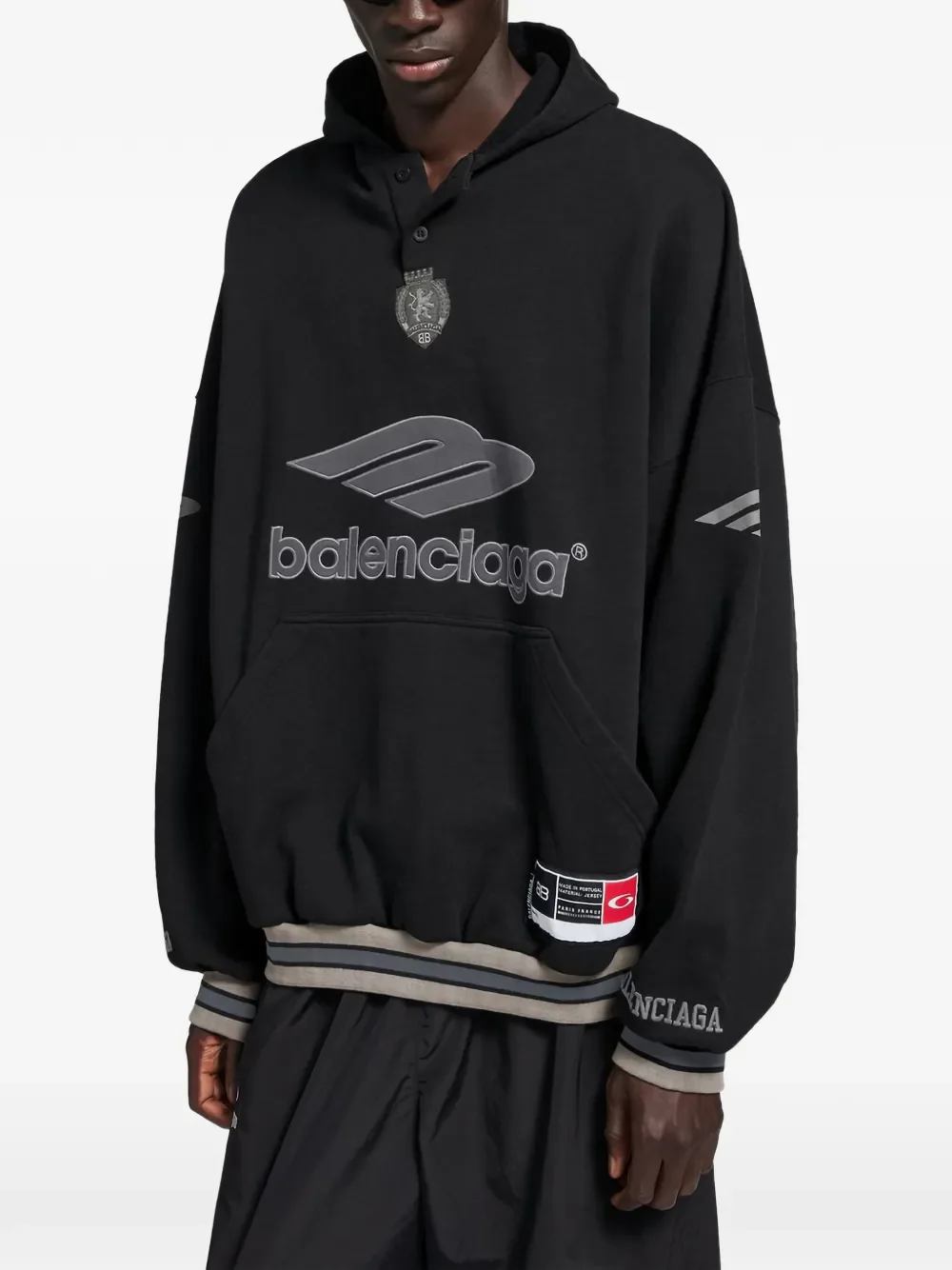 BALENCIAGA - Men Polo Over Hoodie