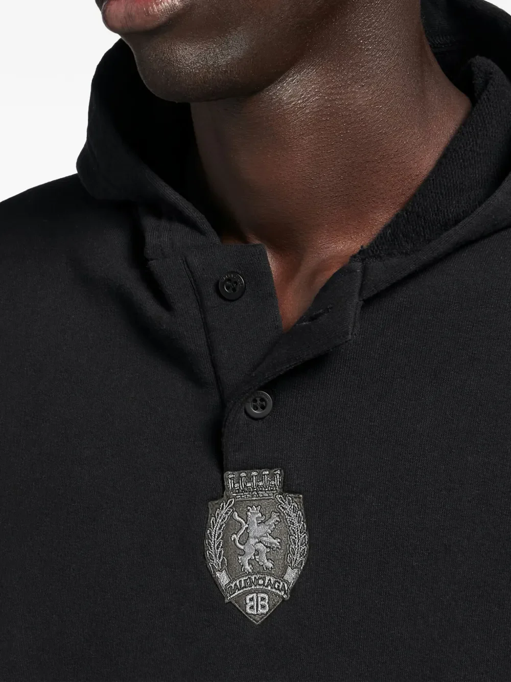 BALENCIAGA - Men Polo Over Hoodie - Image 4