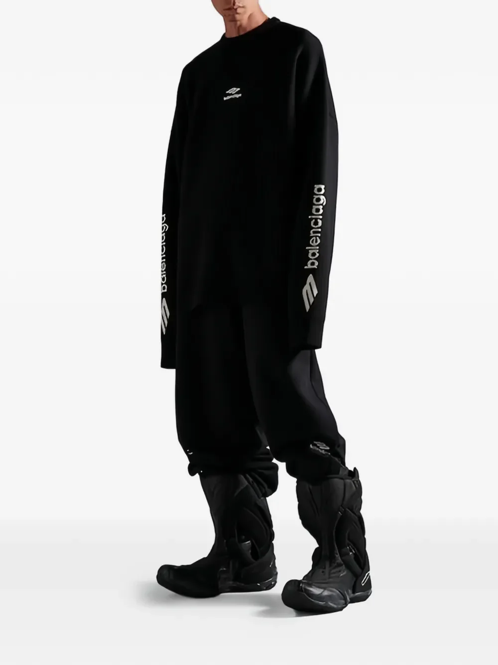 BALENCIAGA - Men Ski Crewneck Long Sleeves T-Shirt - Image 4