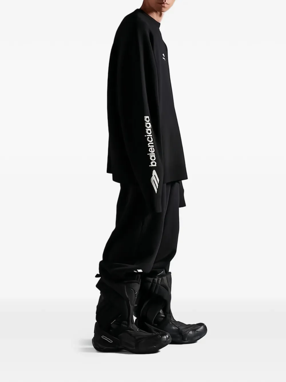 BALENCIAGA - Men Ski Crewneck Long Sleeves T-Shirt - Image 5